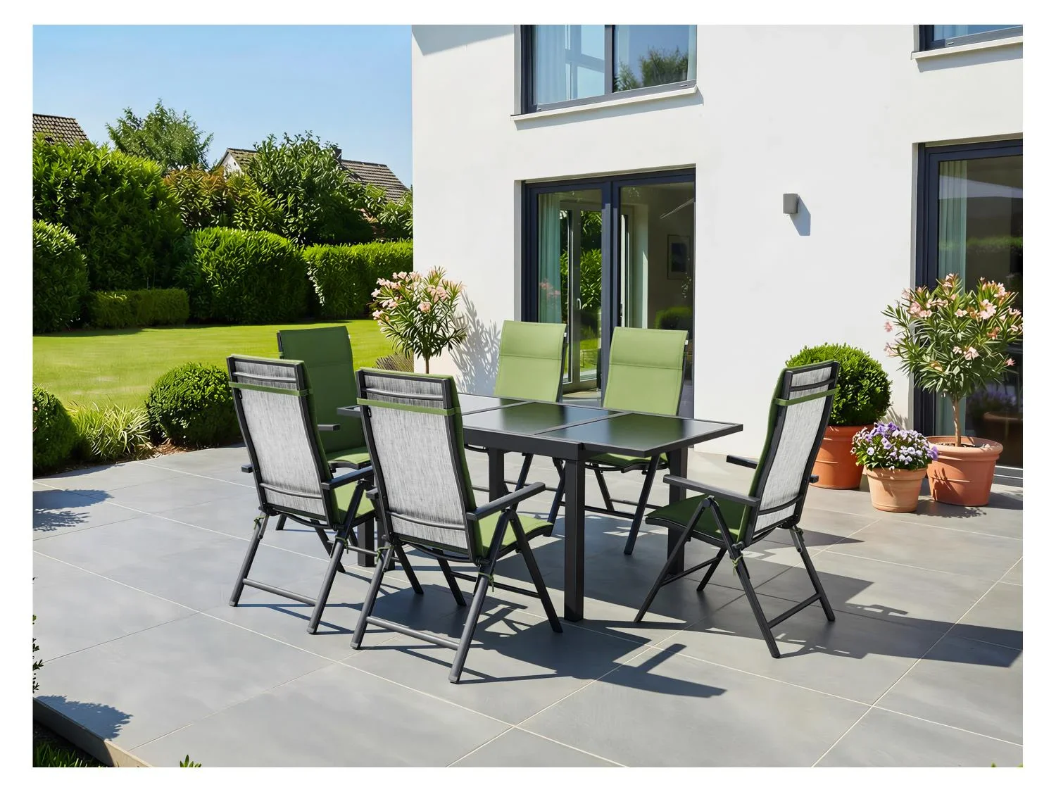 LIVARNO Lot de 2 fauteuils en aluminium Houston