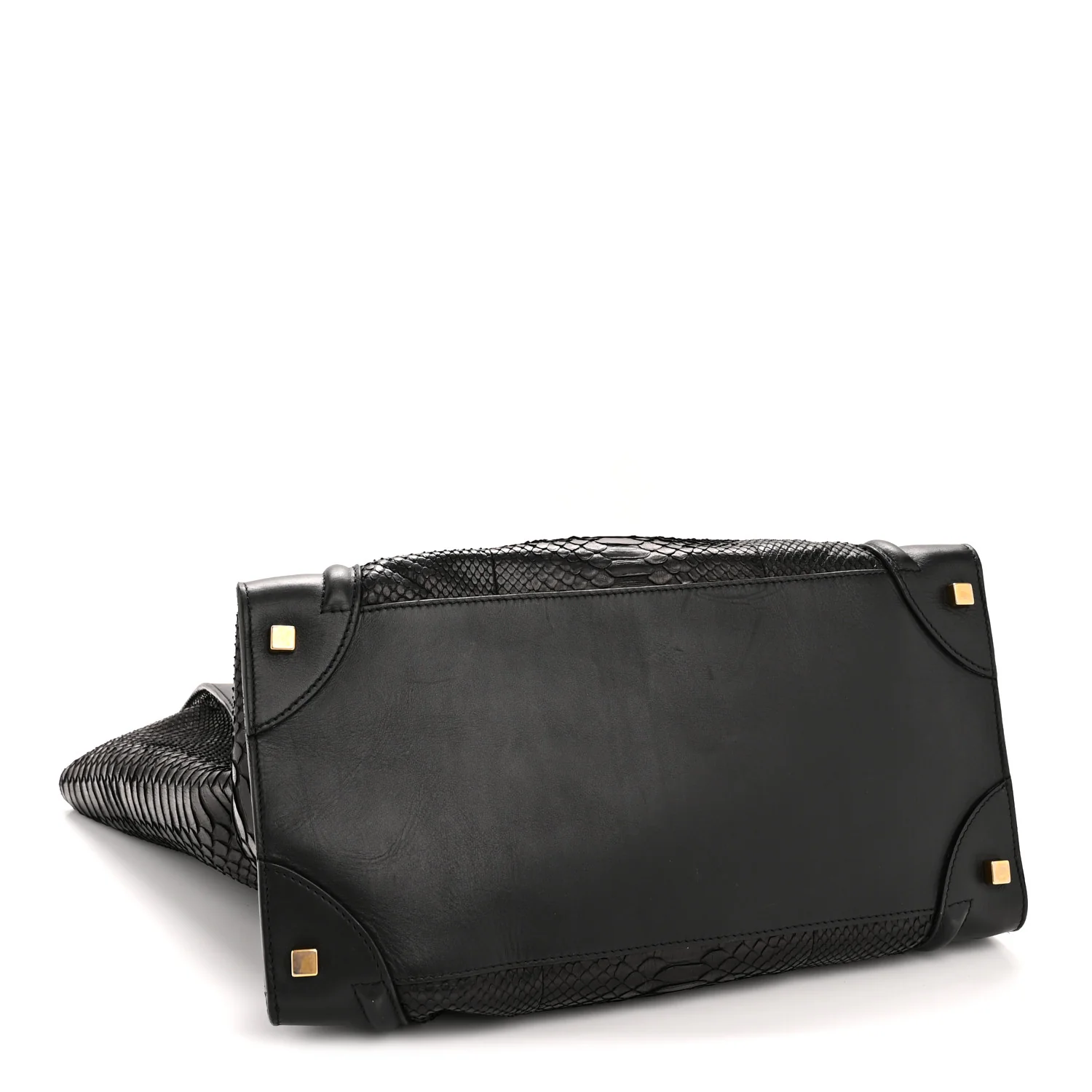 Snakeskin Large Luggage Black
