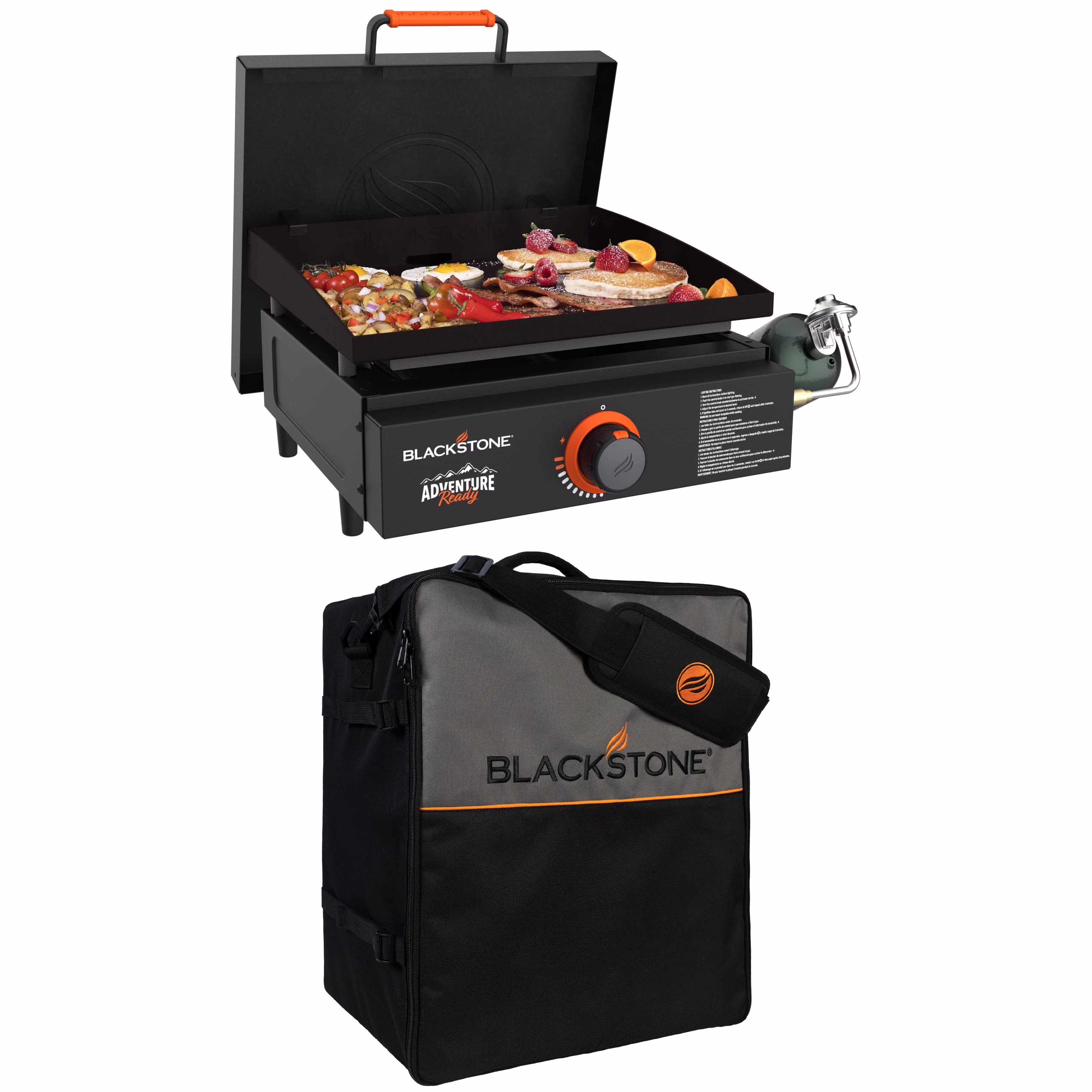 Adventure Ready 17�� Propane Griddle with Hard Cover(Black) - Image 8