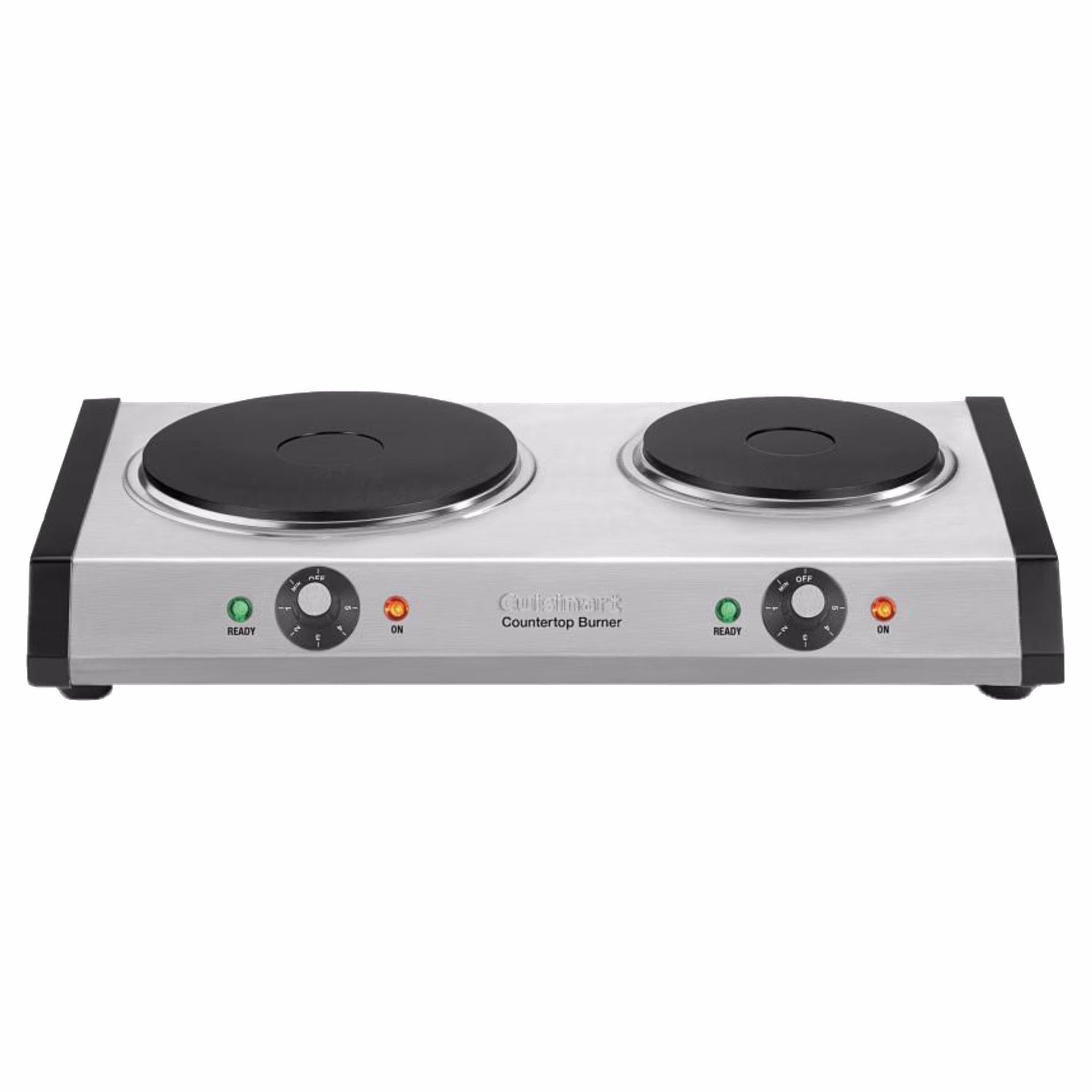 Countertop Double Burner in Stainless Steel with 2 Burners