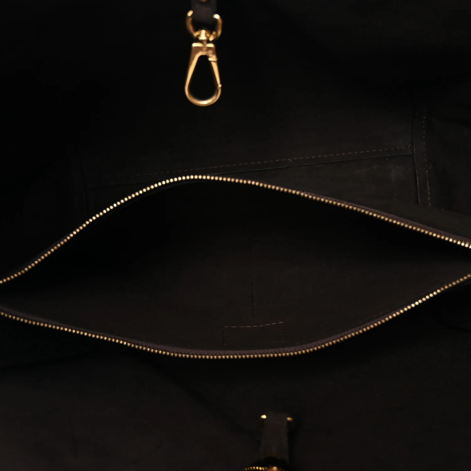 Calfskin Monogram Kimono Tote  Black