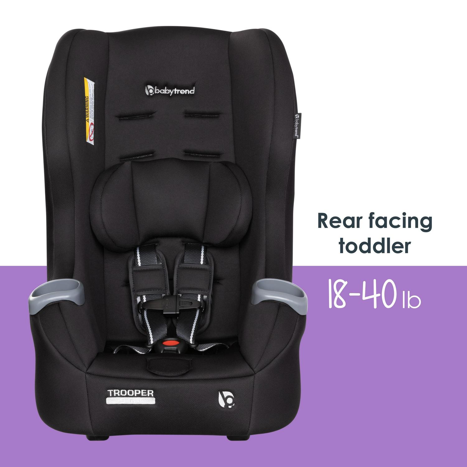 Baby Trend Trooper 3 - in - 1 Convertible Car Seat - Desert Black