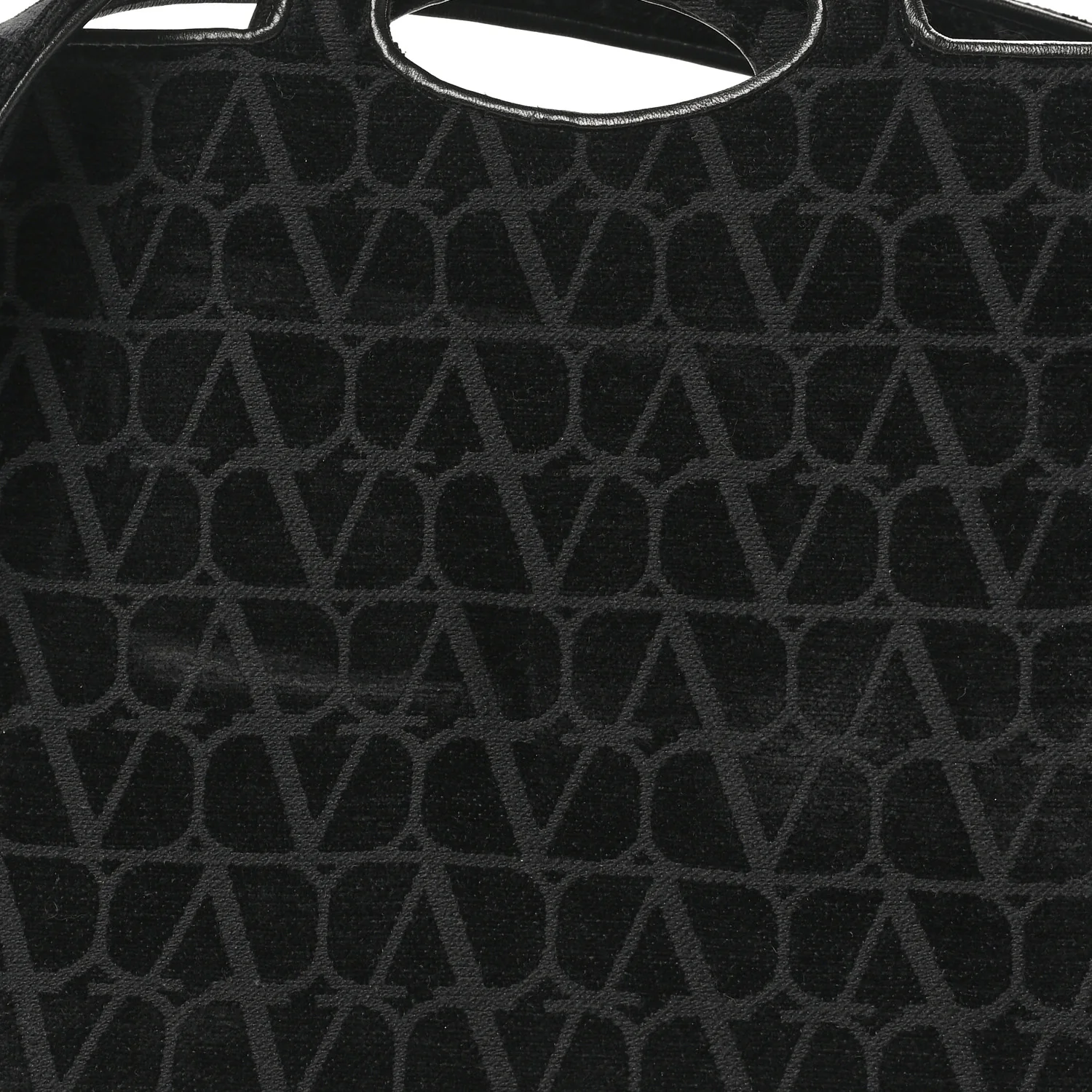 Toile Iconographe Goatskin Le Troisieme Shopping Bag Black
