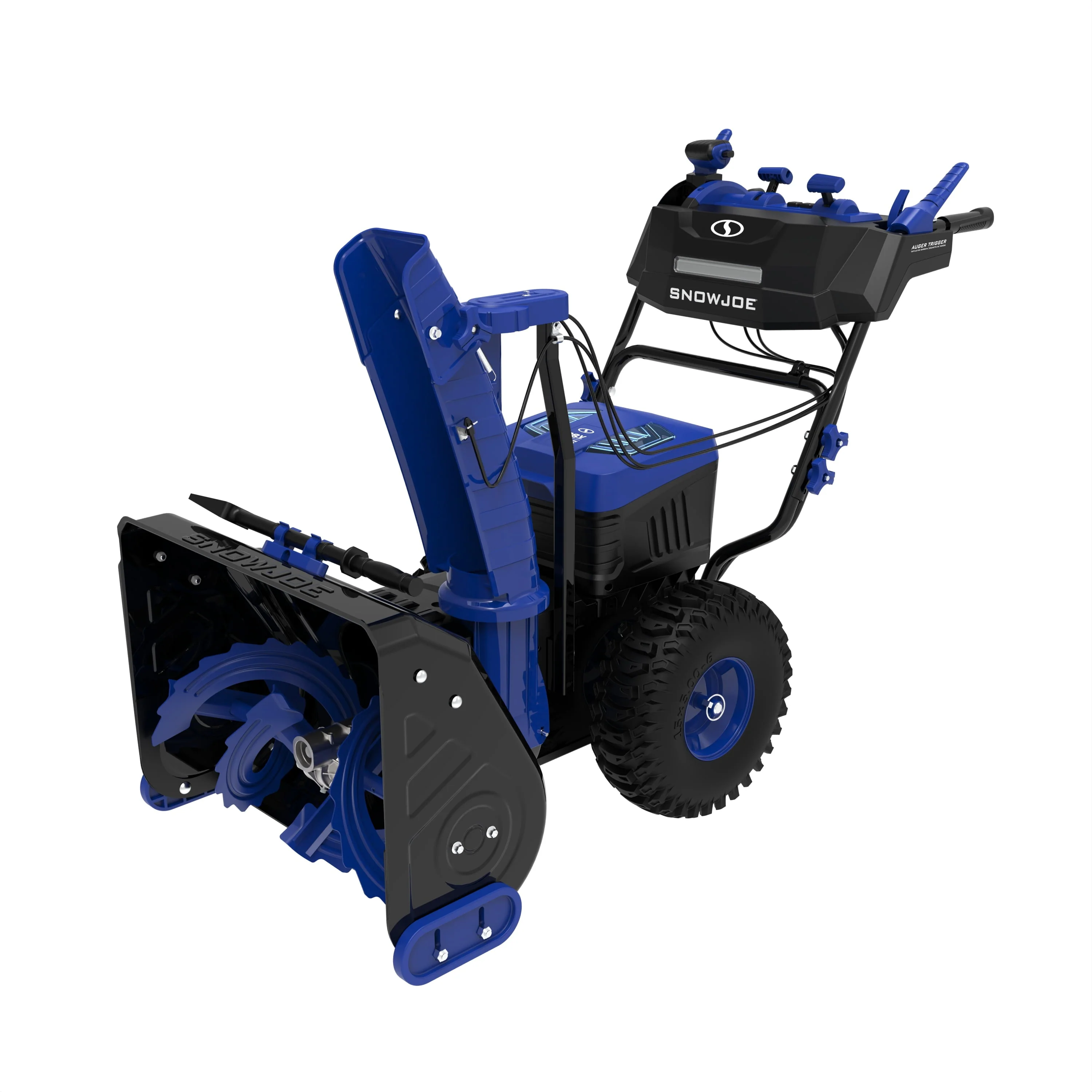 96V 24" Cordless Self Propelled Dual Stage Snow Blower, 4 x 12 Ah Batteries 2 x Chargers Image 7