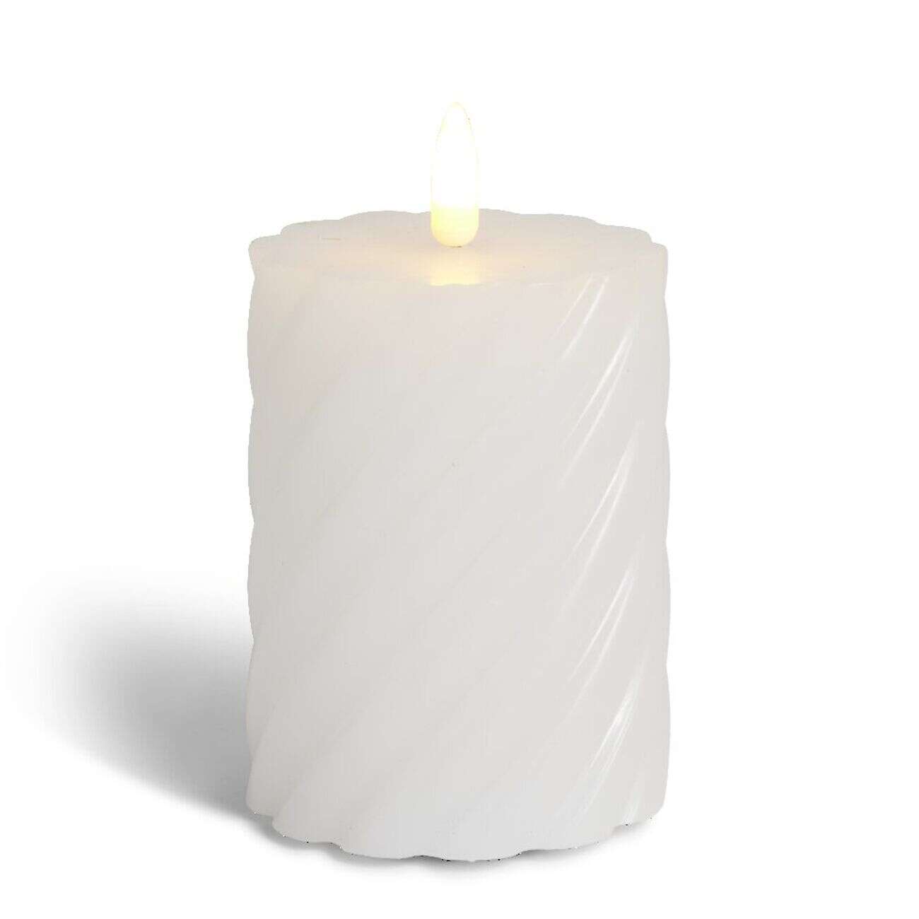 Bougie LED blanche Ø7,5xH10cm