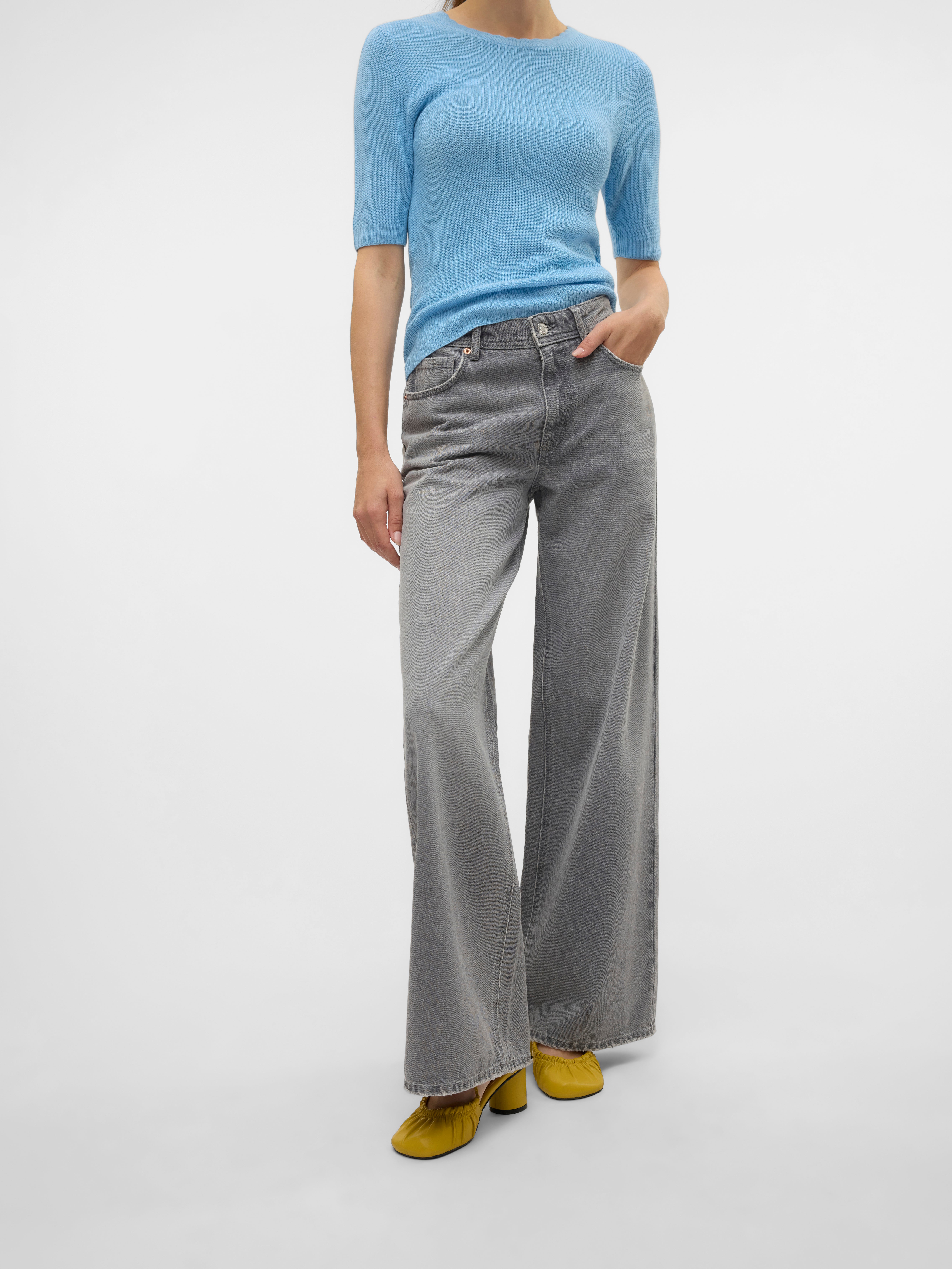 VERO MODA® VMREMY Mid rise Wide Leg Fit Jeans