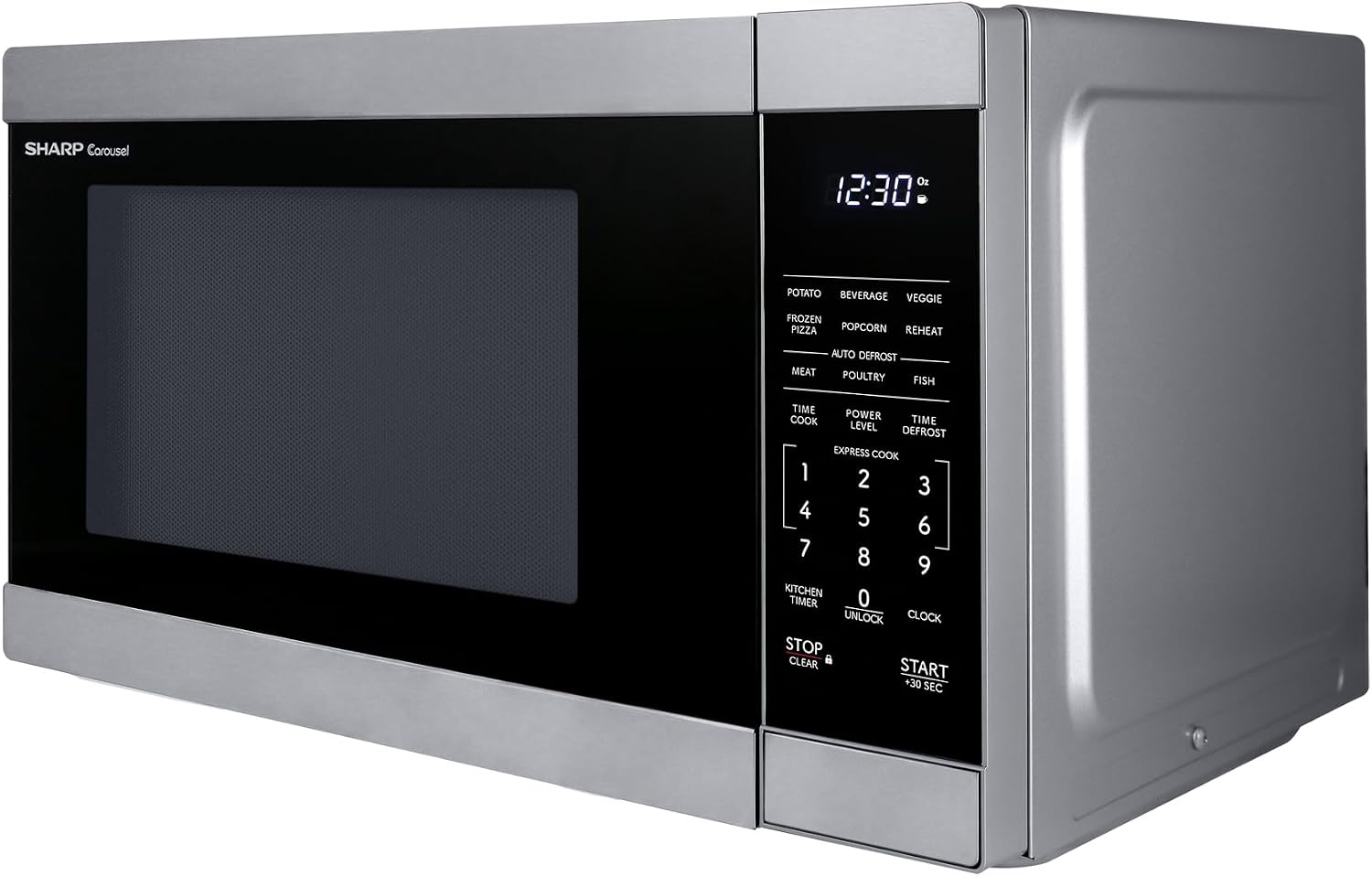 Sharp SMC1162KS 1.1 cu1000W Stainless Steel Countertop Microwave Oven
