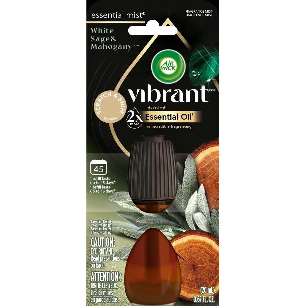 Air Wick Vibrant White Sage Mahogany Essential Mist | Target