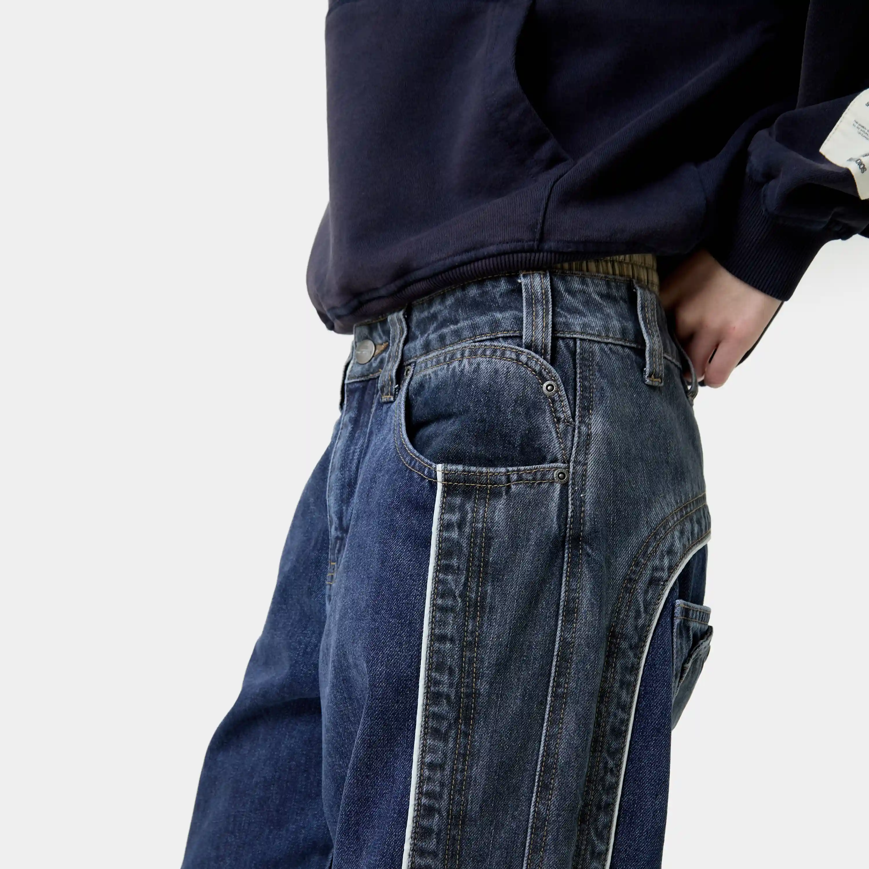 Dual Dark Blue Pants