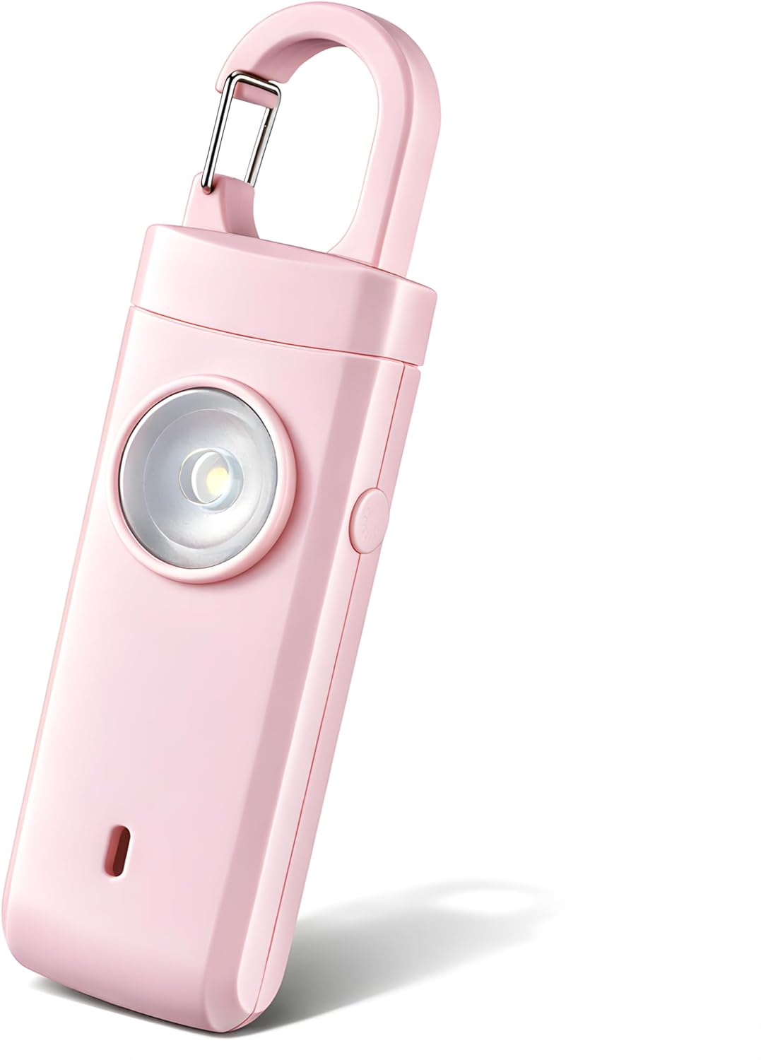 Personal Alarms for Women, Panic Button Self Defense Keychain with Clip-On Design, 130dB Alarm & Strobe Light for Personal Protection, Safety Whistle for Travel Safe, Small Gifts for Women ( Pink )