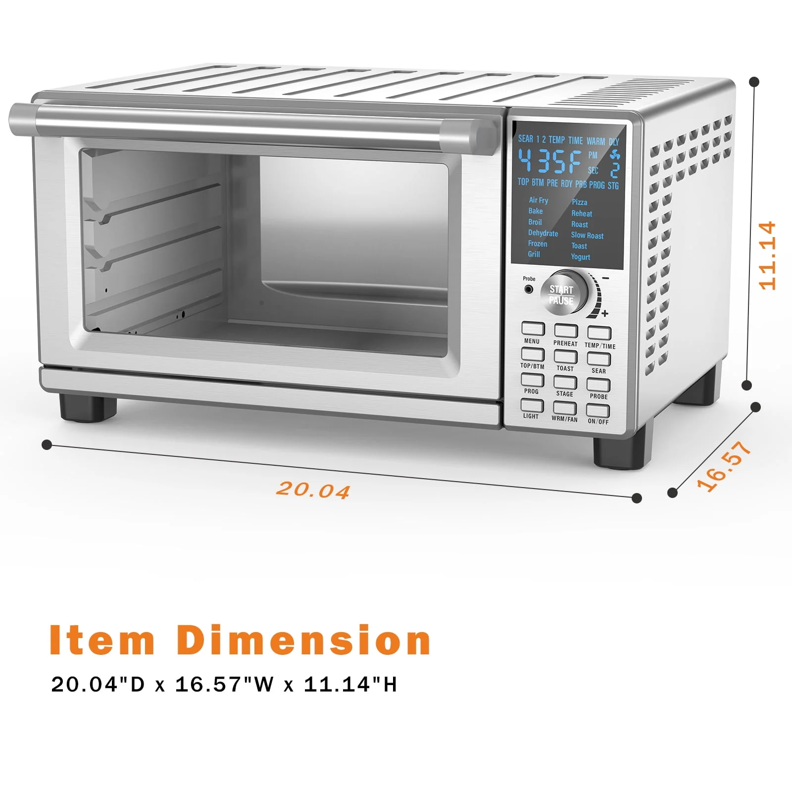 Nuwave Bravo XL Oven 1800 - Watt Stainless Steel Convection Oven 12 - in - 1 Smart Toaster Oven