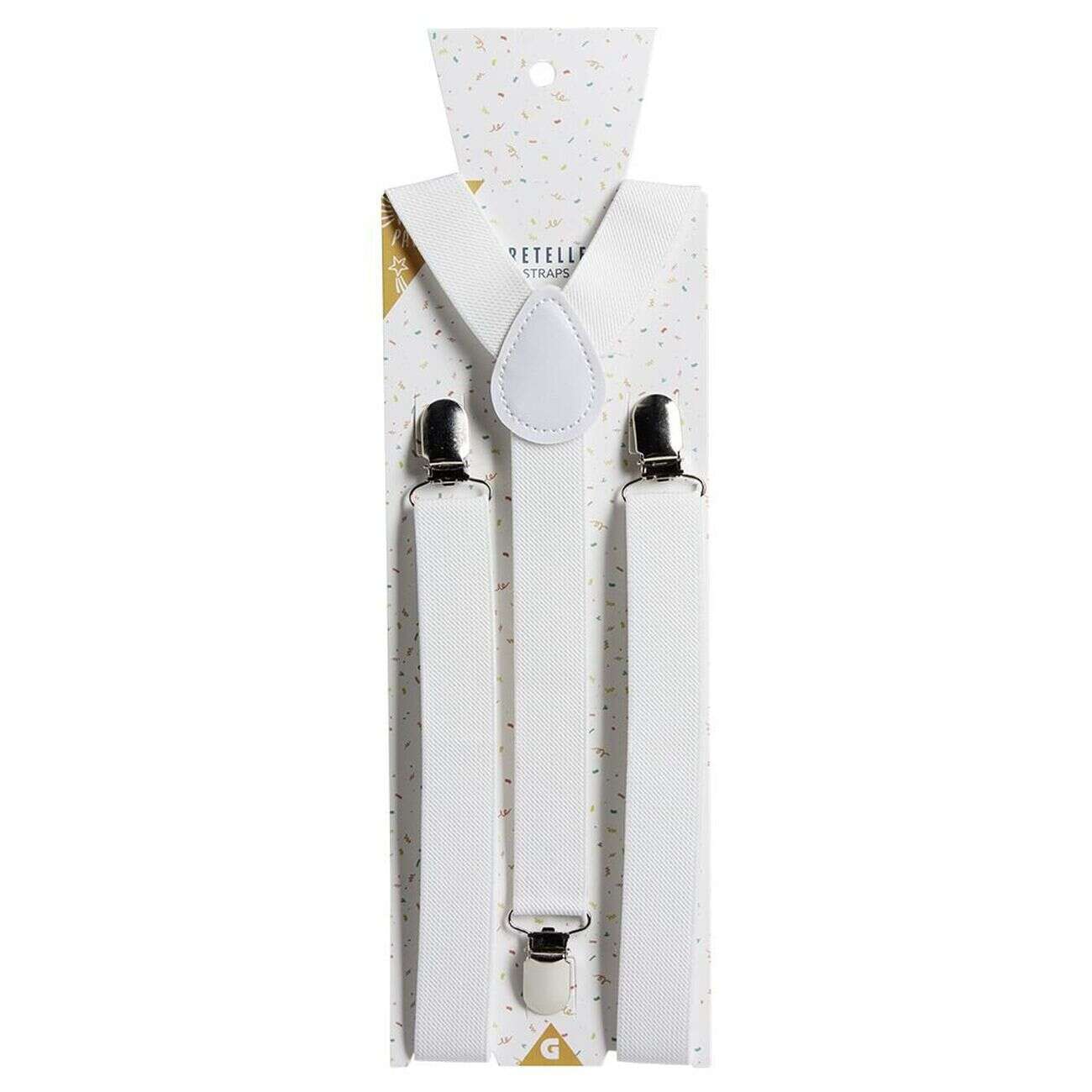 Bretelles fantaisies unies L100cm (2 modèles)