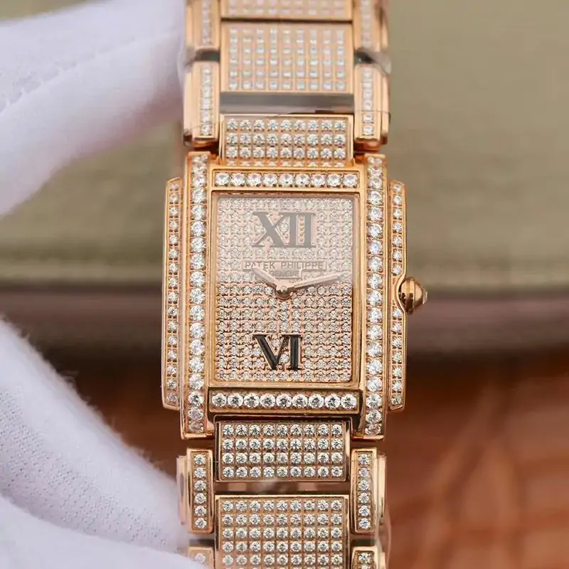 Patek Philippe Ladies Twenty-4 4908 / 50R-012 Rose Gold Diamond Dial