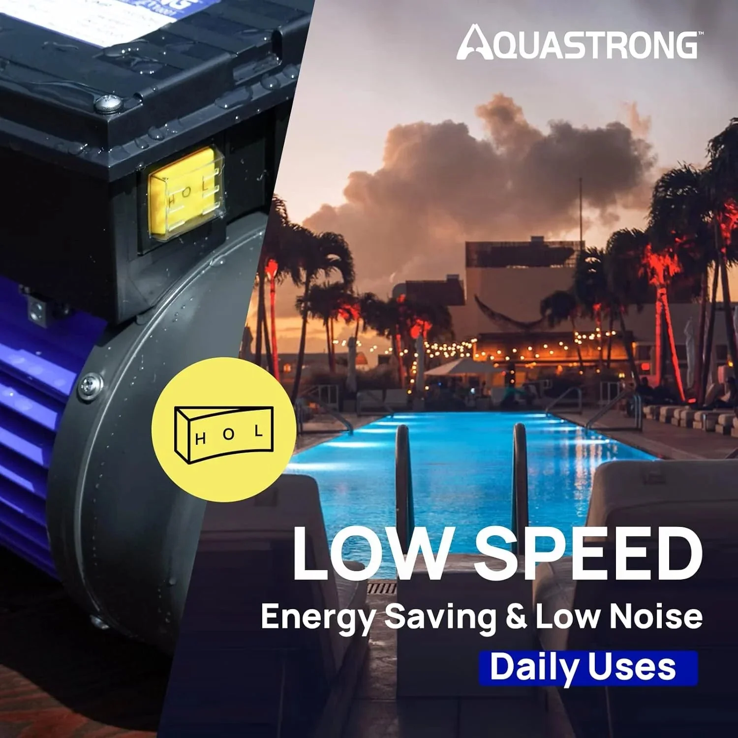 Aquastrong in Above Ground Pool Pump High Flow with Timer 2HP 8917 Gph 220V