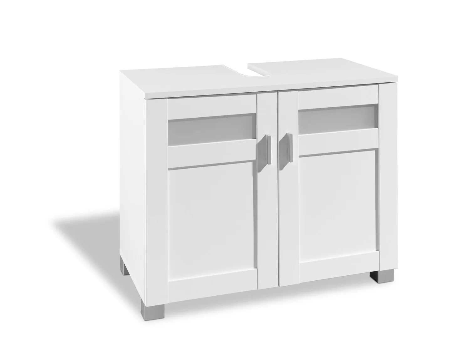 LIVARNO home Meuble sous-vasque Basel, 68,5 x 58,7 x 34,8 cm, blanc