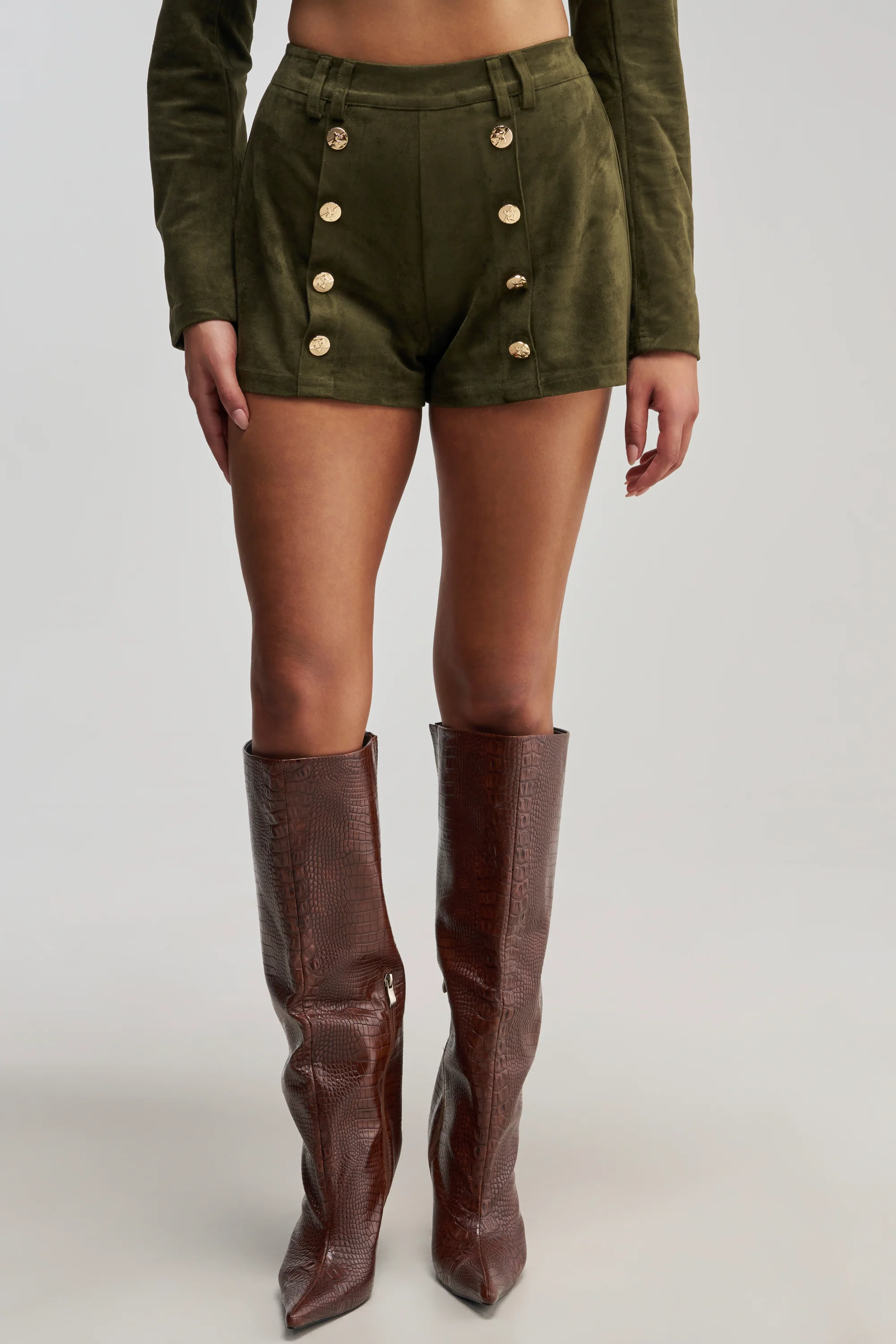 LOLITA FAUX SUEDE SHORTS - Akira Store
