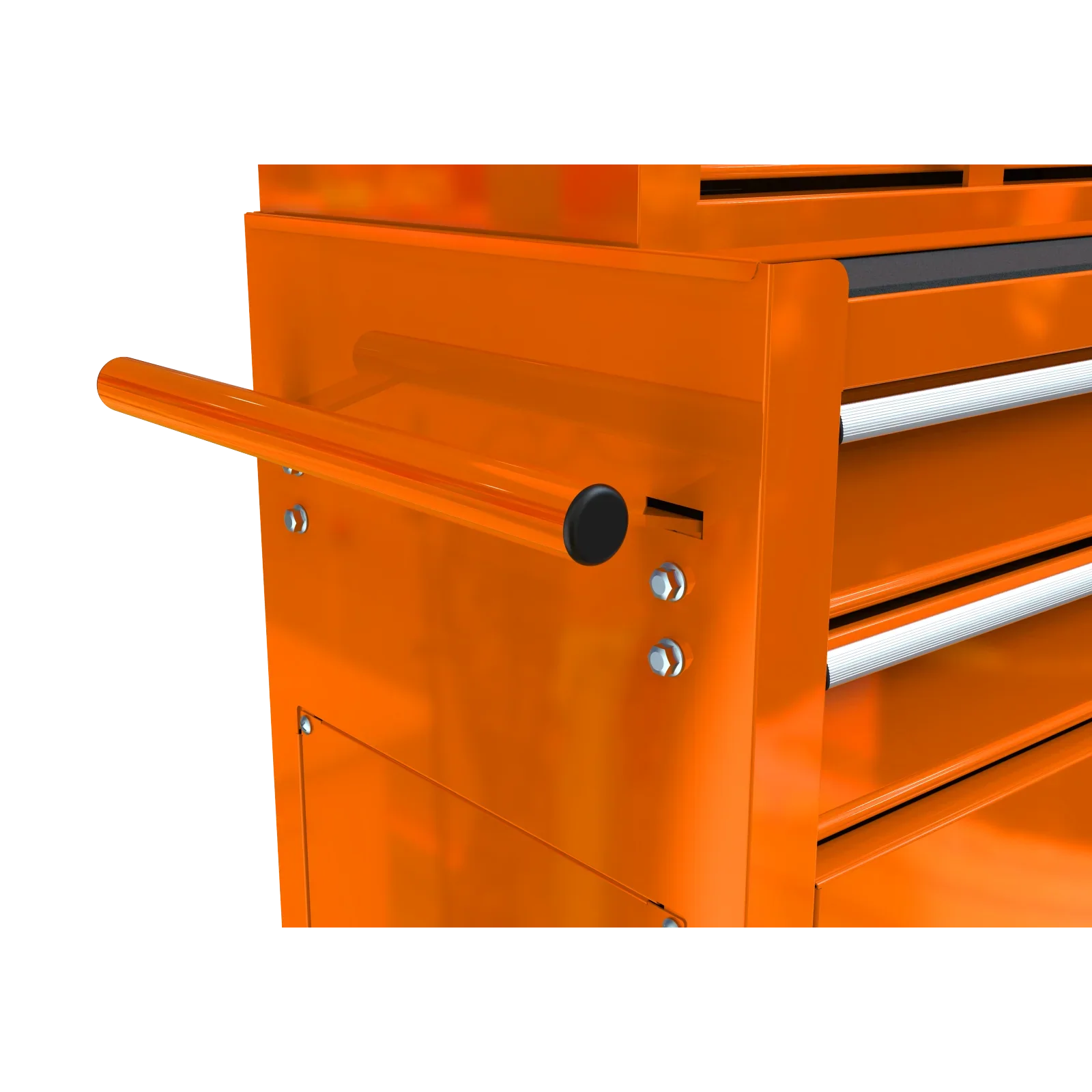 Pouseayar 8-Drawers Steel Rolling Tool Chest with Wheels and Drawers, Orange
