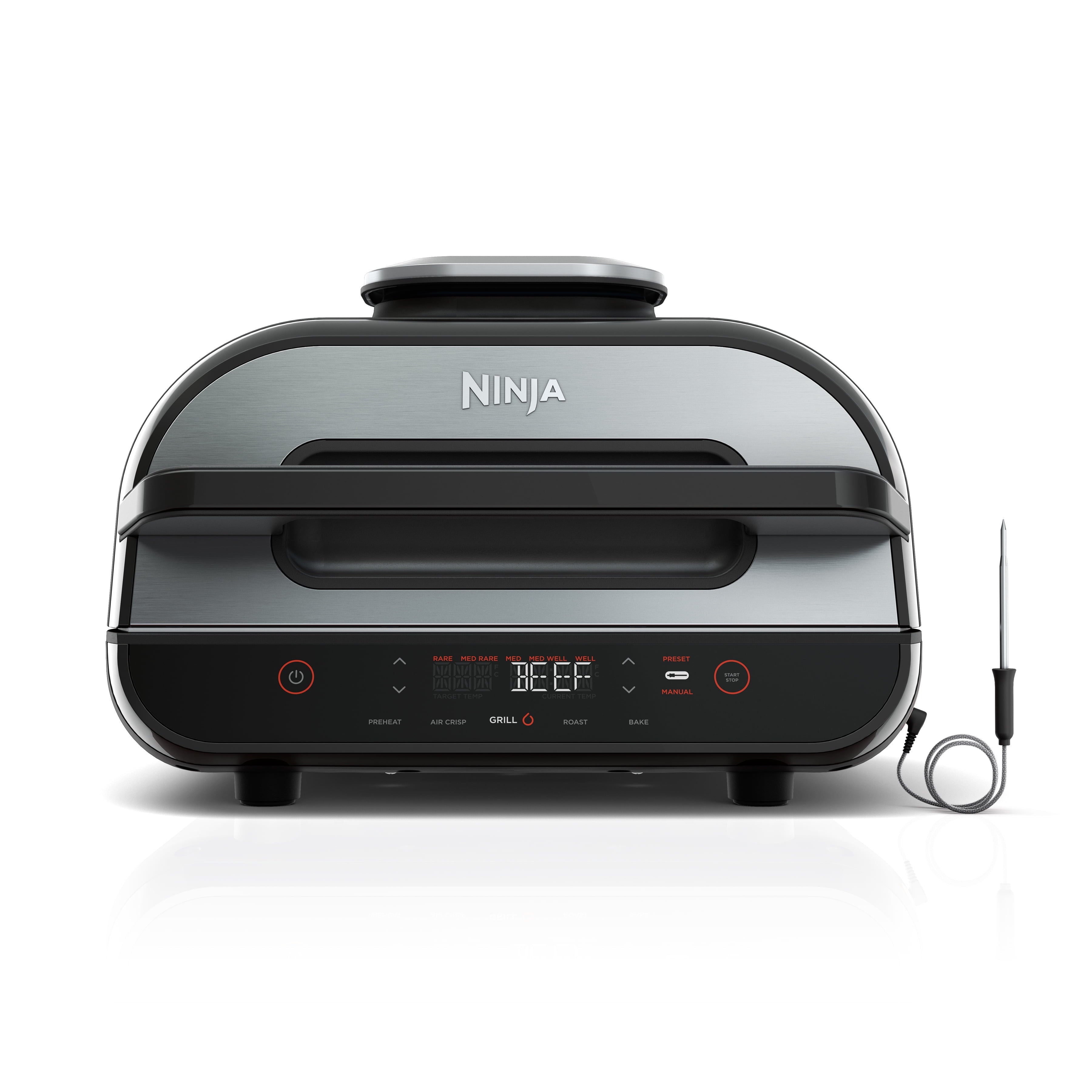 Foodi Smart XL 4-in-1 Indoor Grill with 4-Quart Air Fryer. Roast. Bake. and Smart Cook System. FG550