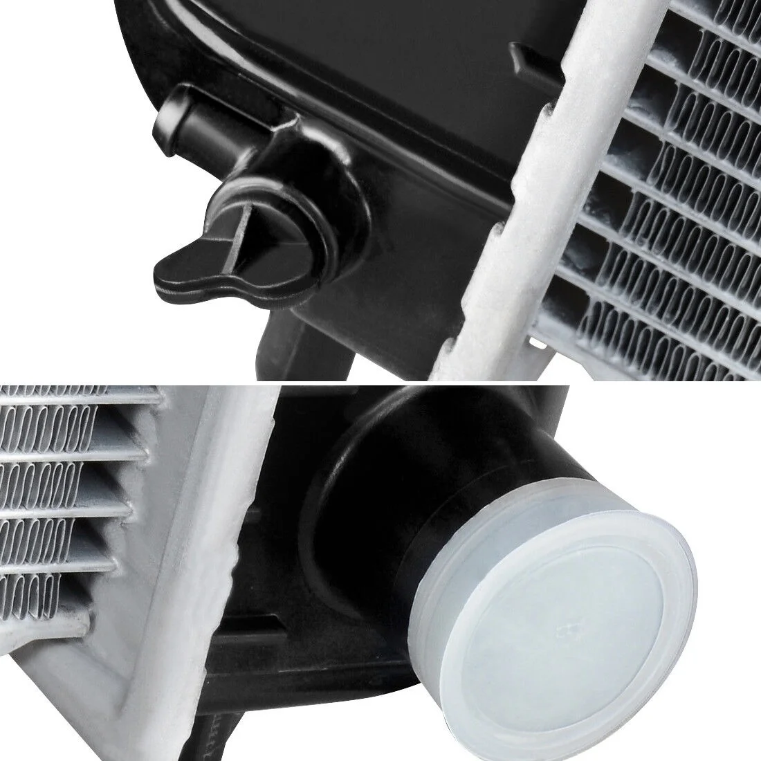 34" Radiator for Chevy Silverado Suburban Tahoe Cadillac Avalanche Escalade GMC Yukon Sierra 4.8 5.3L 6.0L Fits select: 2008-2009 Chevrolet Silverado K1500 - Image 4