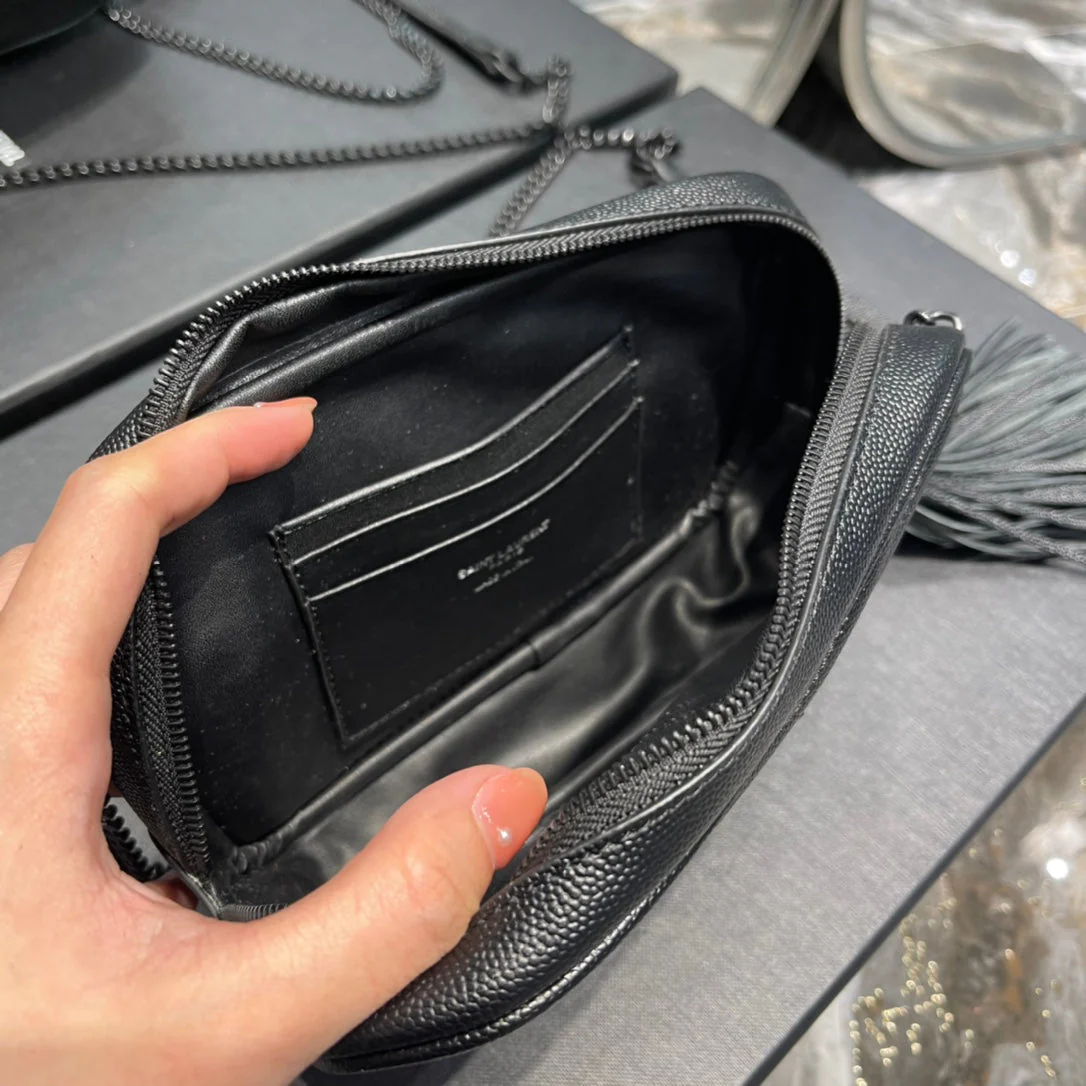 Ysl Loulou Mini Camera Bag 18cm Black