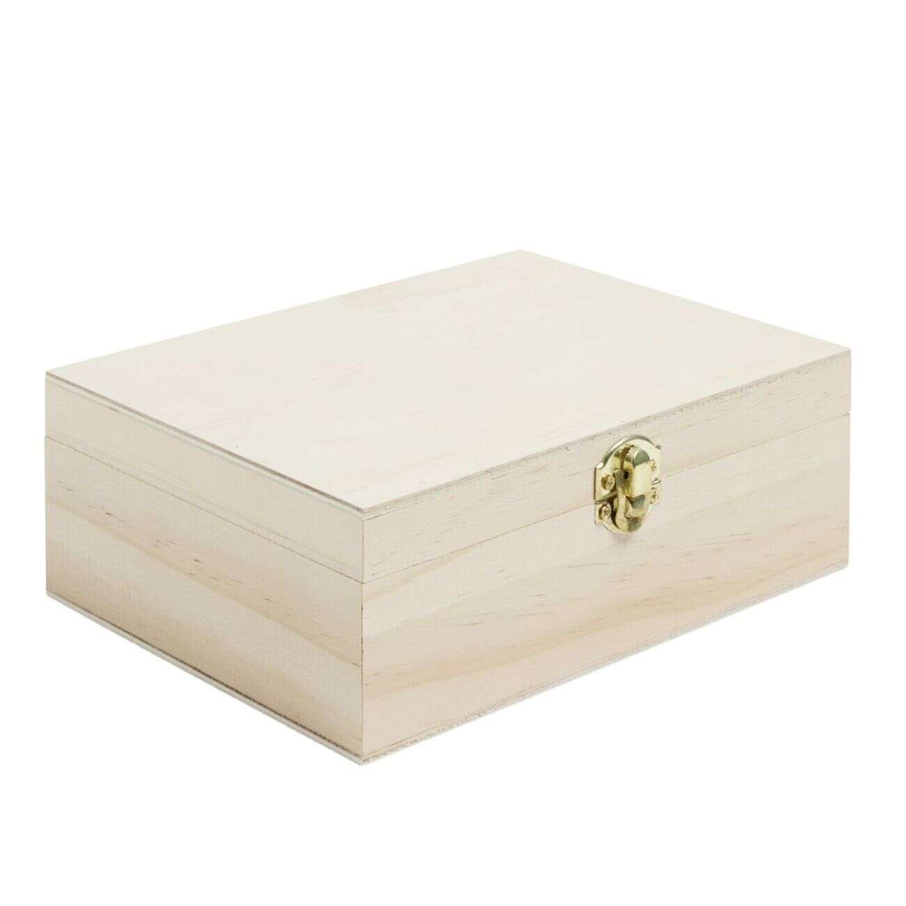 Boîte à thé en bois à personnaliser 20xH7x15cm