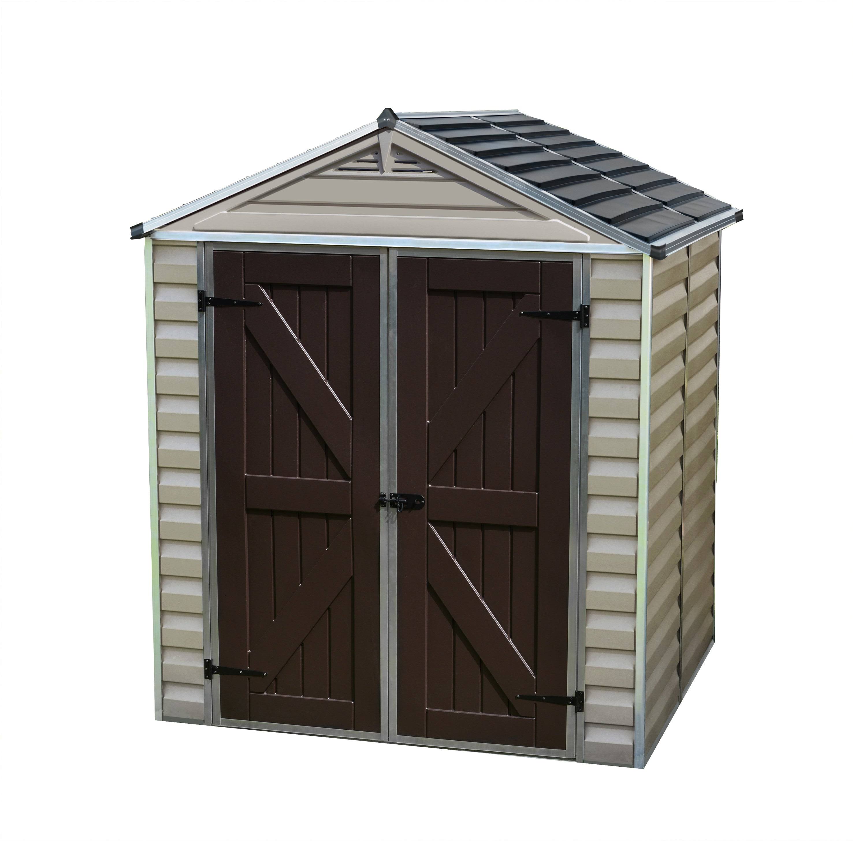 Palram Skylight 6' x 5' Storage Shed (Tan)