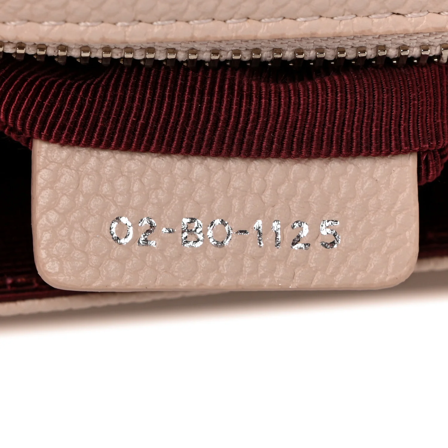 Grained Calfskin Medium Diorama Flap Bag Nude