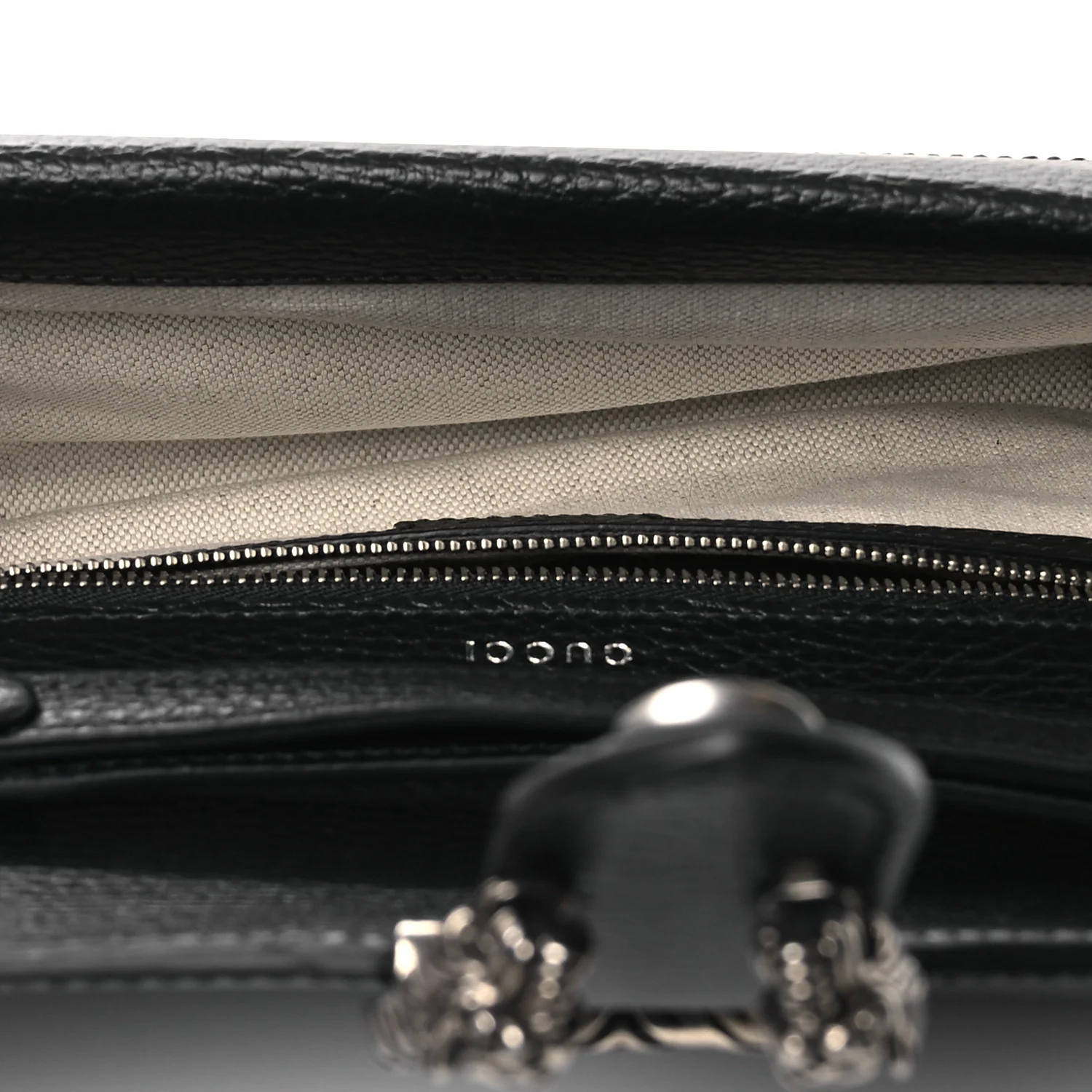 Dollar Calfskin Web Small Dionysus Crossbody Bag Black