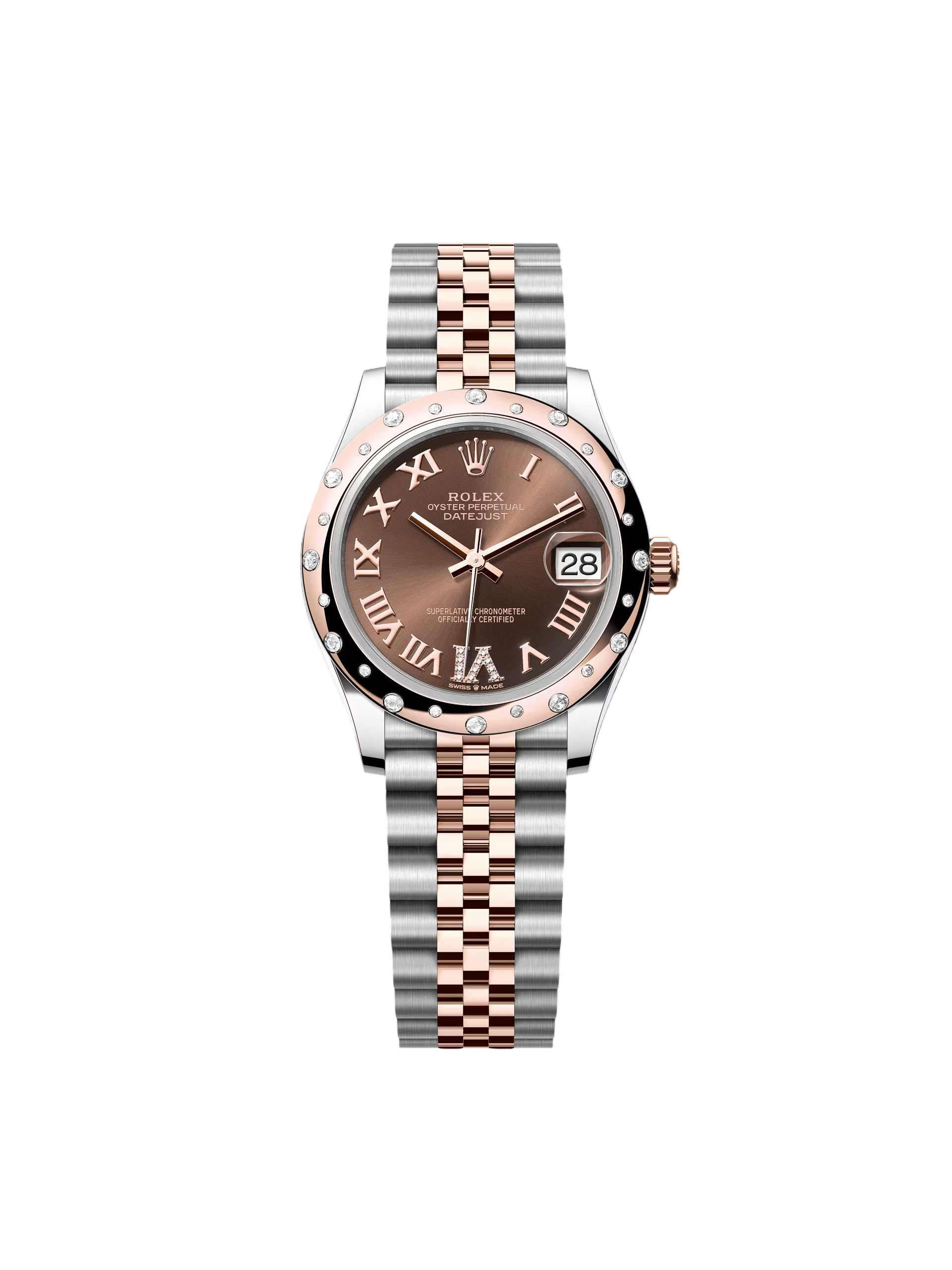 【Super Clone】RLX Datejust m278341-0003/0004 Chocolate Dial 31mm Oyster Bracelet