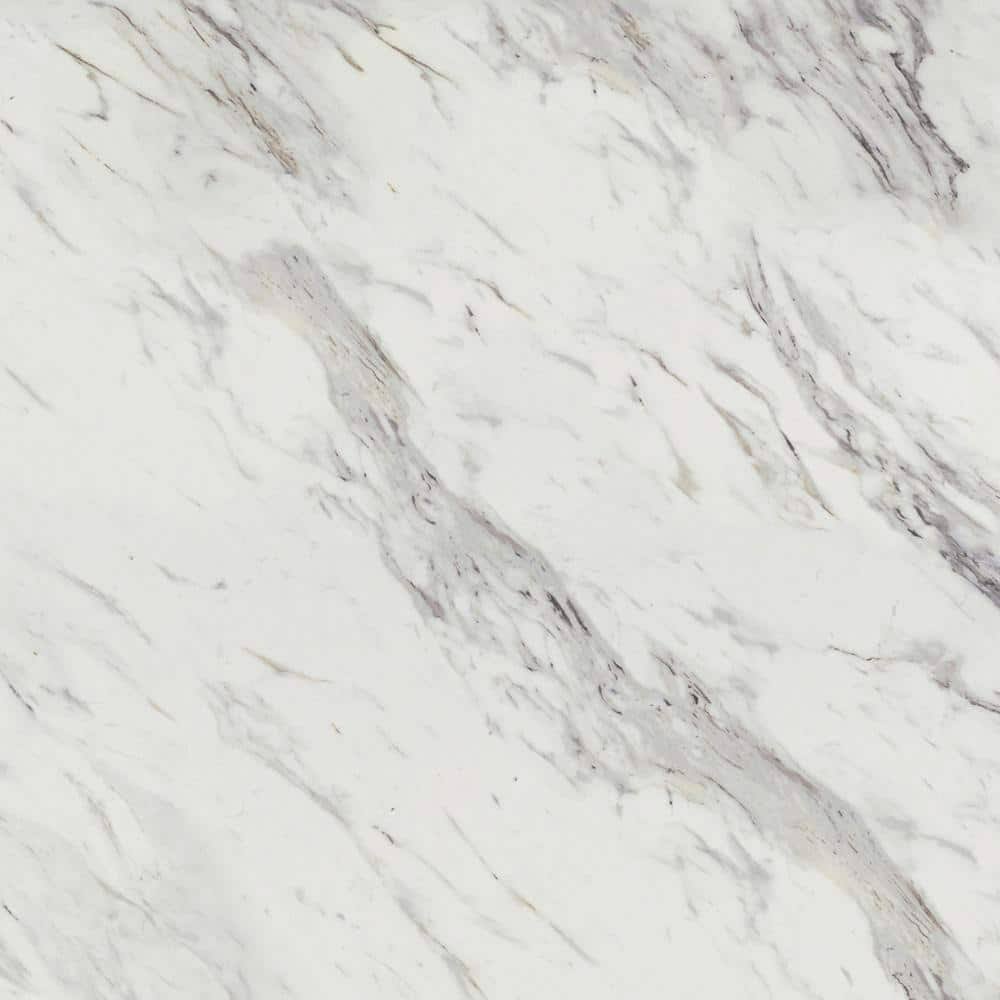 Wilsonart Premium 60-in x 96-in Calcutta Marble Laminate Kitchen Countertop Sheet 4925K-07-60X096-000(Calcutta Marble / Textured Gloss/5 ft X 8 ft)