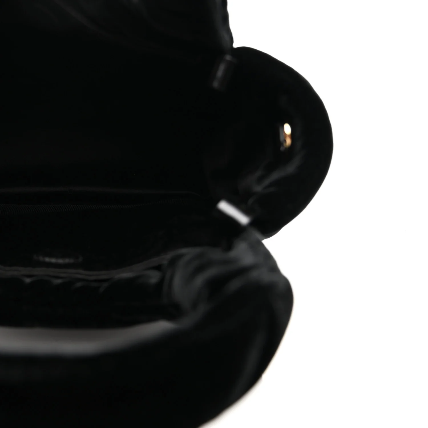 Padded Velvet Mini Bag Black