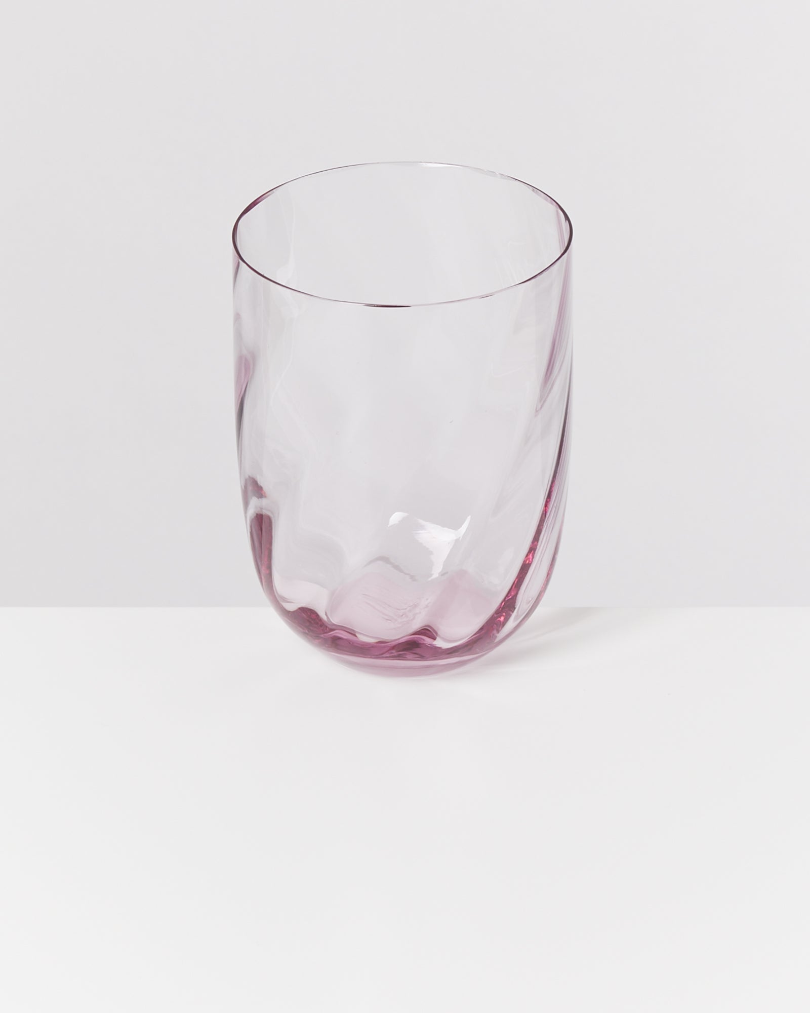 CALMA - LARGE GLASS SWIRL PURPLE SET OF 6