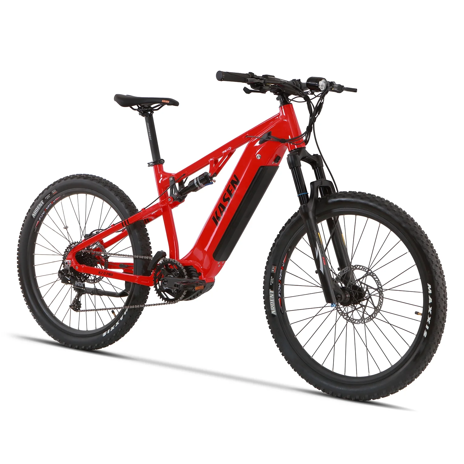 Electric Mountain Bike Mid-driven 500w 48v 15ah Full Suspension Throttle and Pedal Assist(Black) - Image 10