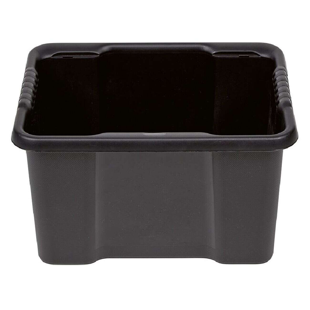 Bac plastique recyclé noir 16L