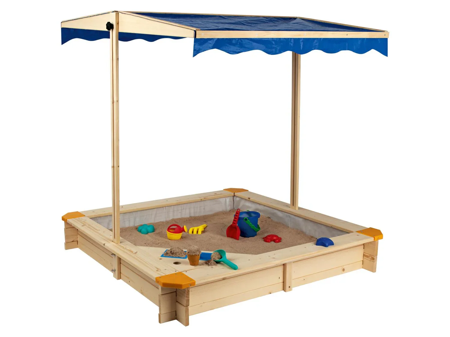 Playtive Bac  sable avec toit et glacier