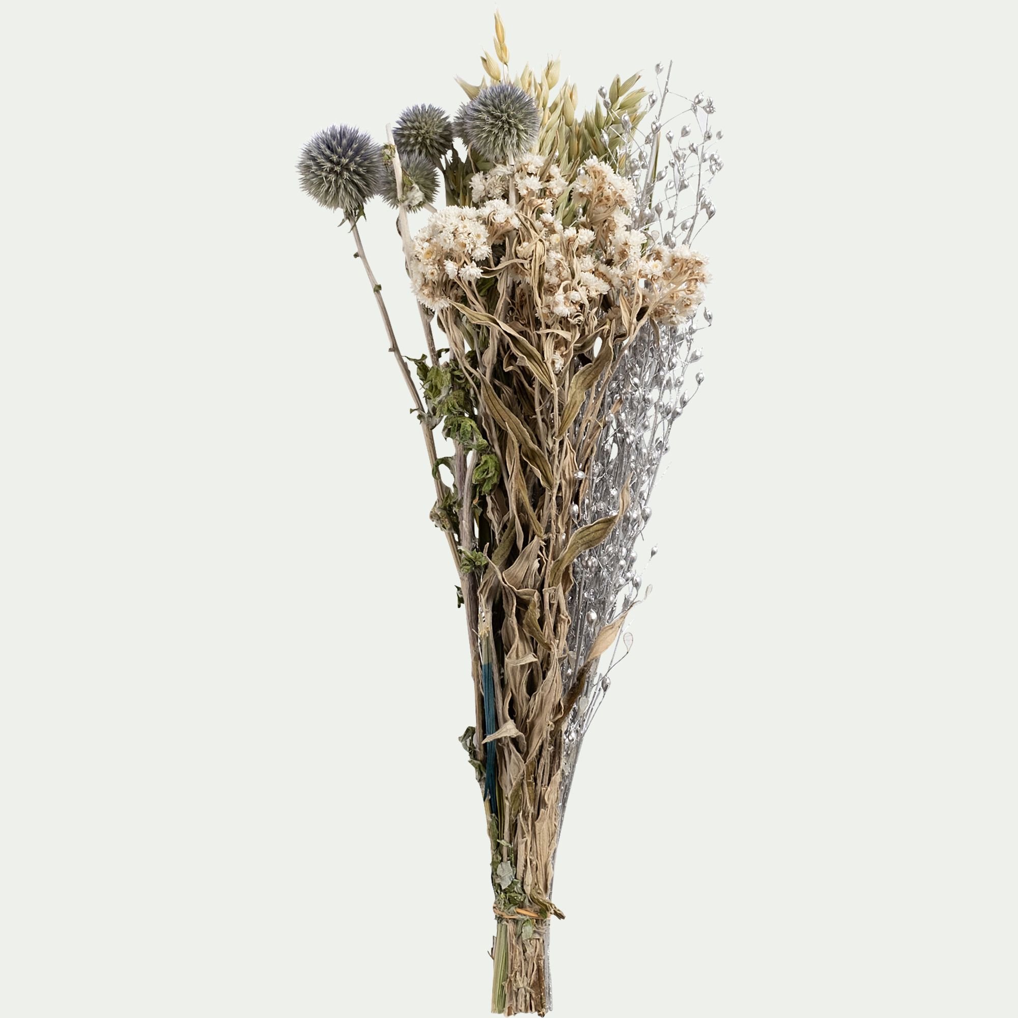CATI - Bouquet de fleurs séchées 35cm - bleu