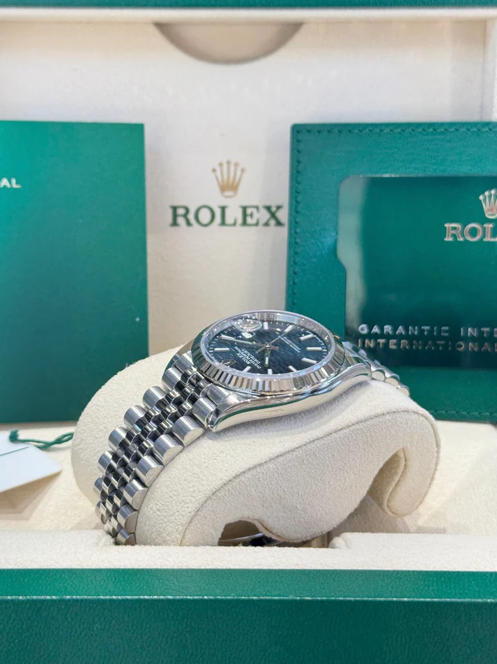 [Super Clone]RLX  Datejust 36mm 126234-0049 Blue Fluted Motif Dial Jubilee Bracelet