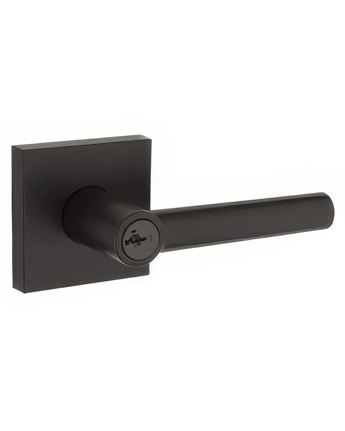 Kwikset 156MILSQT Milan Keyed Entry Door Lever with Square Rosette - TA Screen Specialist, Inc.