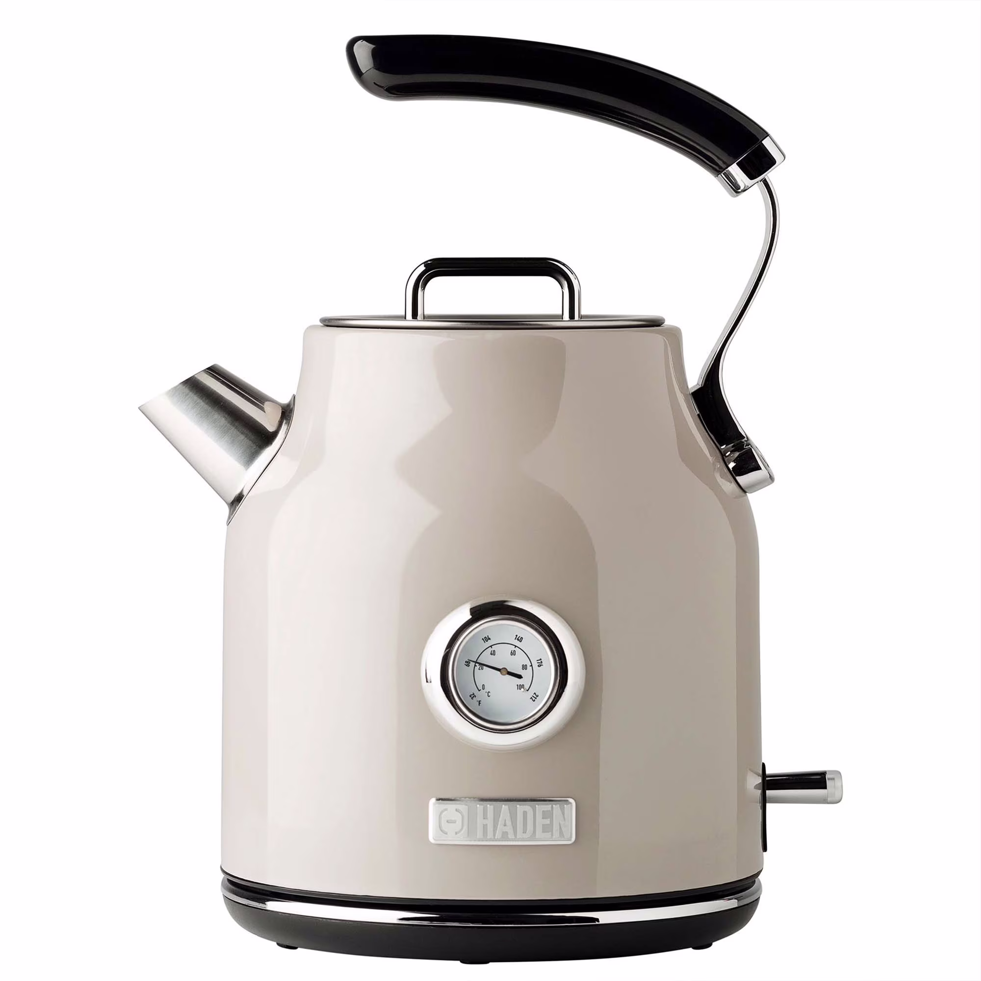 Dorset 1.7 Liter Electric Water Kettle with Base, Putty Chrome(Putty)