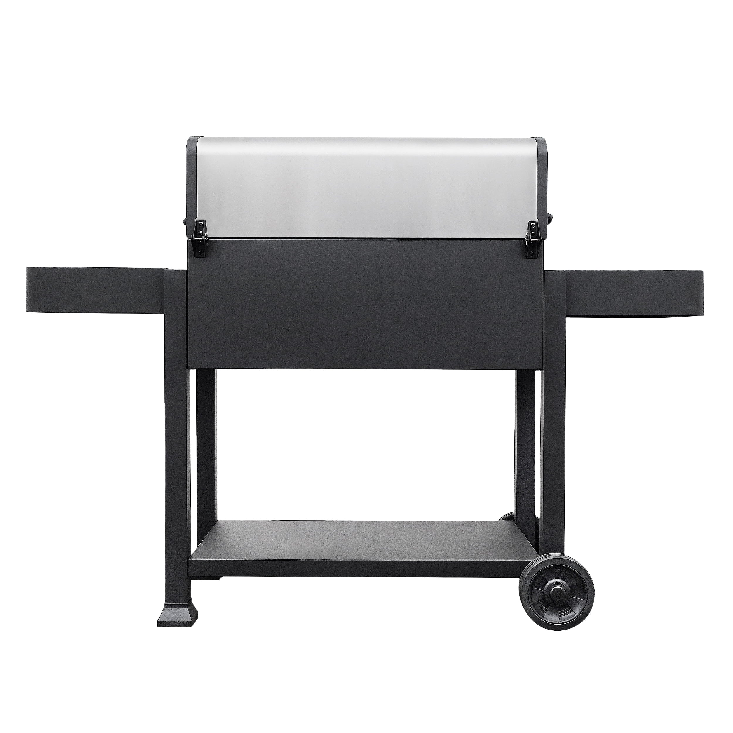 32-inch Smart Charcoal Grill with Bluetooth Meat Thermometer. LCD Display. and Temperature Probes. Stainless Steel/Black