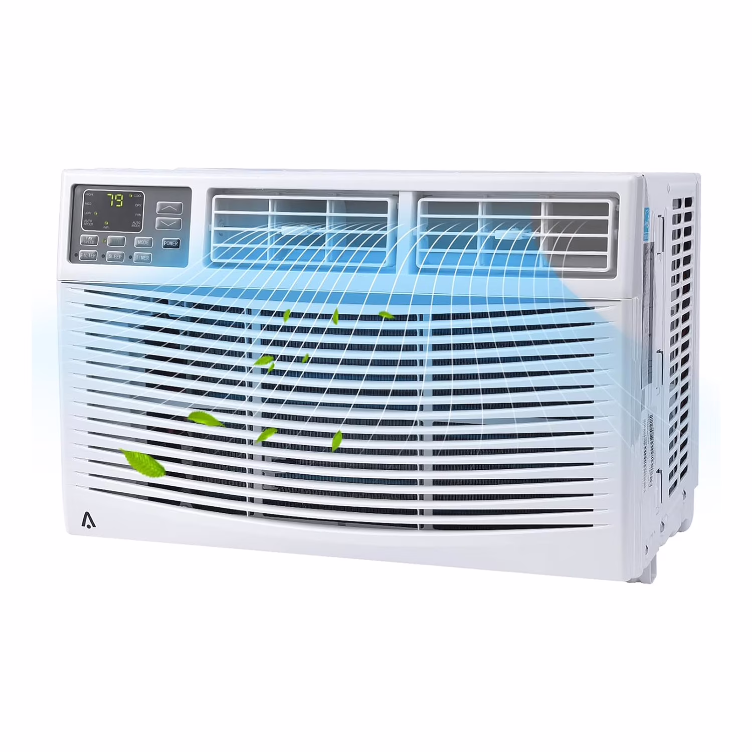 M optimized 12000BTU Window Air Conditioner with Wi-fi Enabled, Remote Control, Air Conditioner Window Unit Cooling Up To 550sq.ft, 115V Window Ac Units for Rooms, Dehumidifier, Fan, Reusable Filter(12000 BTU)