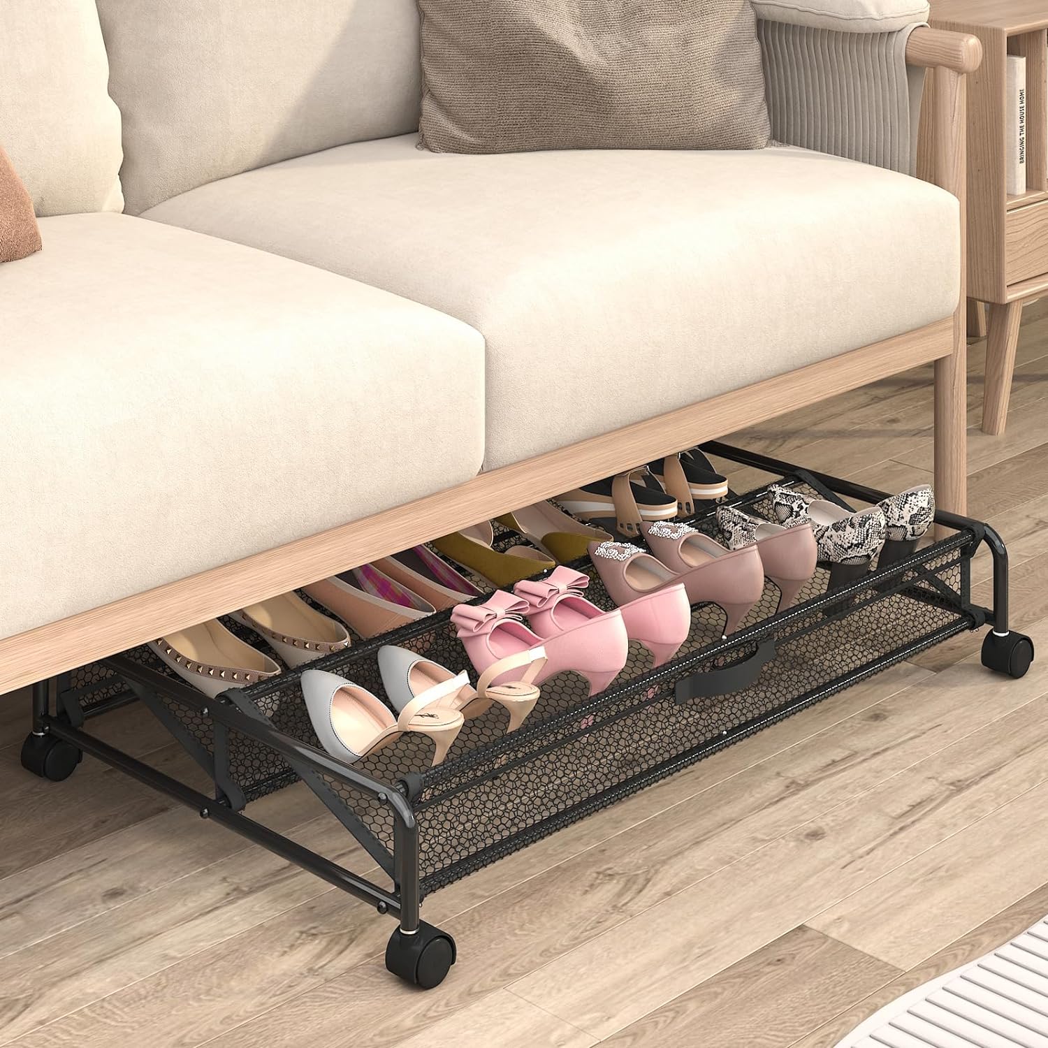 Under Bed Shoe Storage, Rolling Under-bed Storage Containers