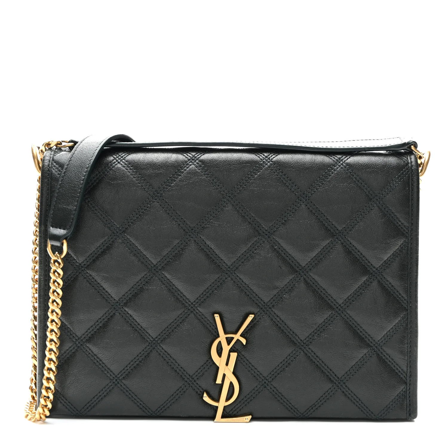 Lambskin Quilted Mini Becky Chain Bag Vert Fonce