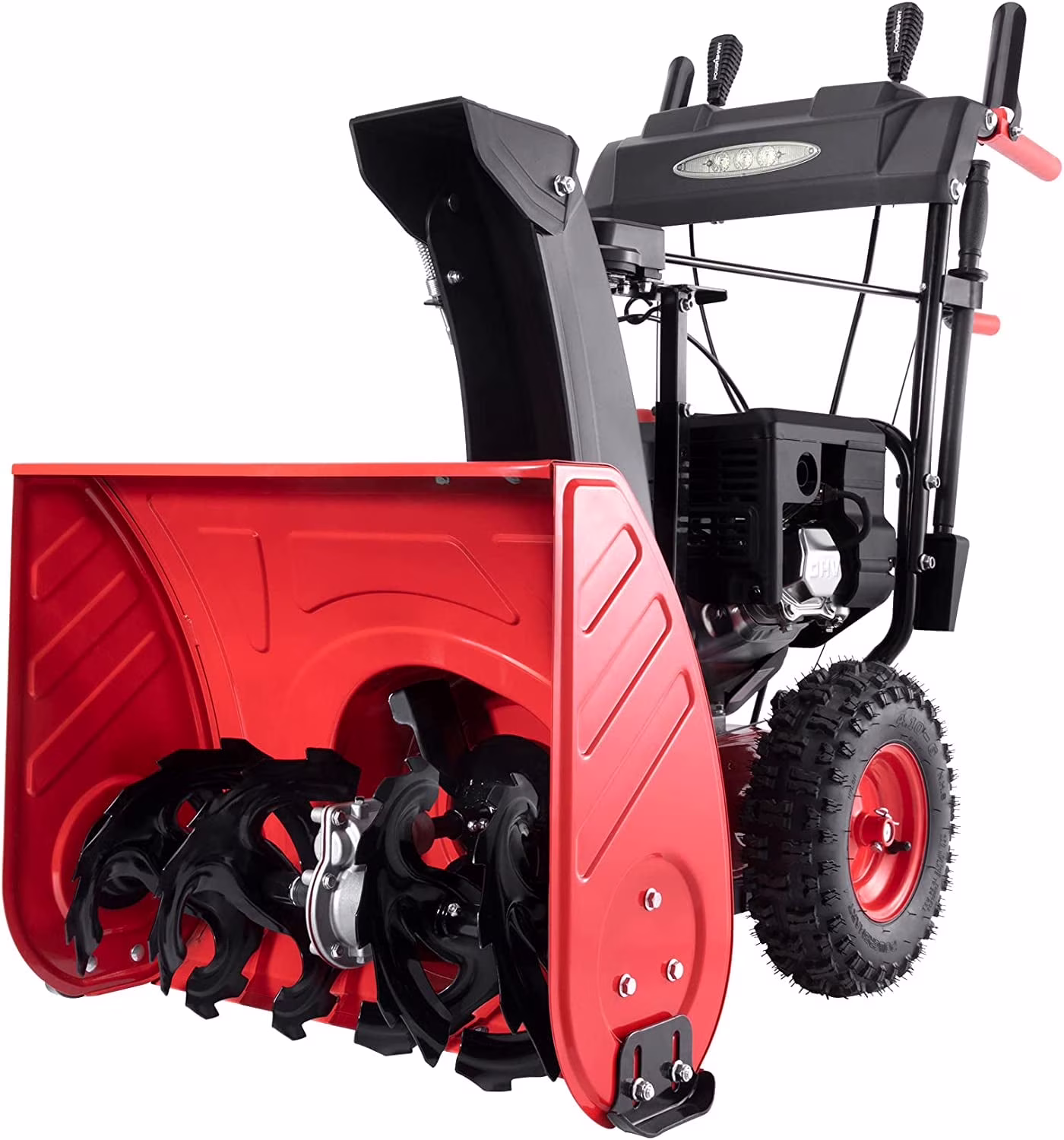 26" 252cc Gas Powered Snow Blower, Self-Propelled, 120V, Electric Start, Adjustable Speed
