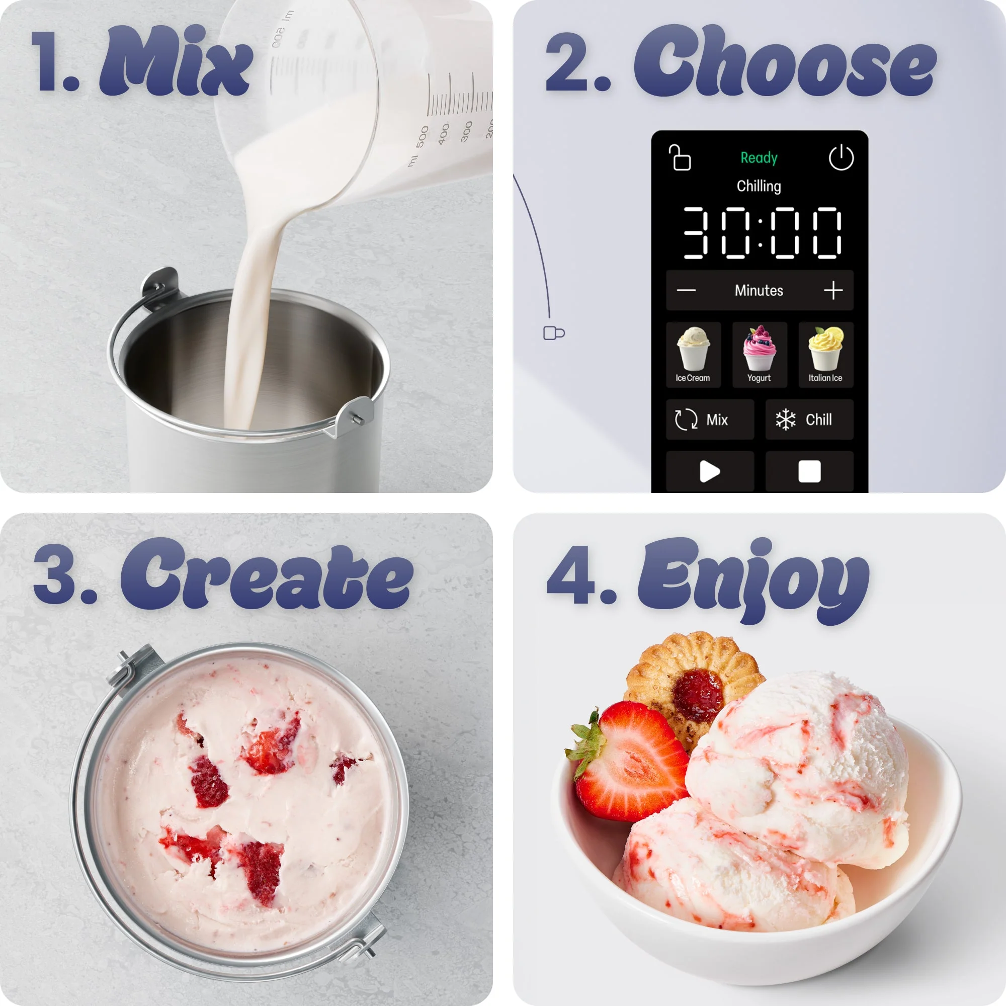 Iceman Trio Ice Cream Maker - Lavender