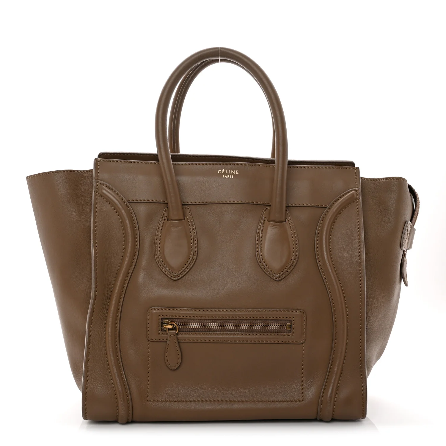 Smooth Calfskin Mini Luggage Camel