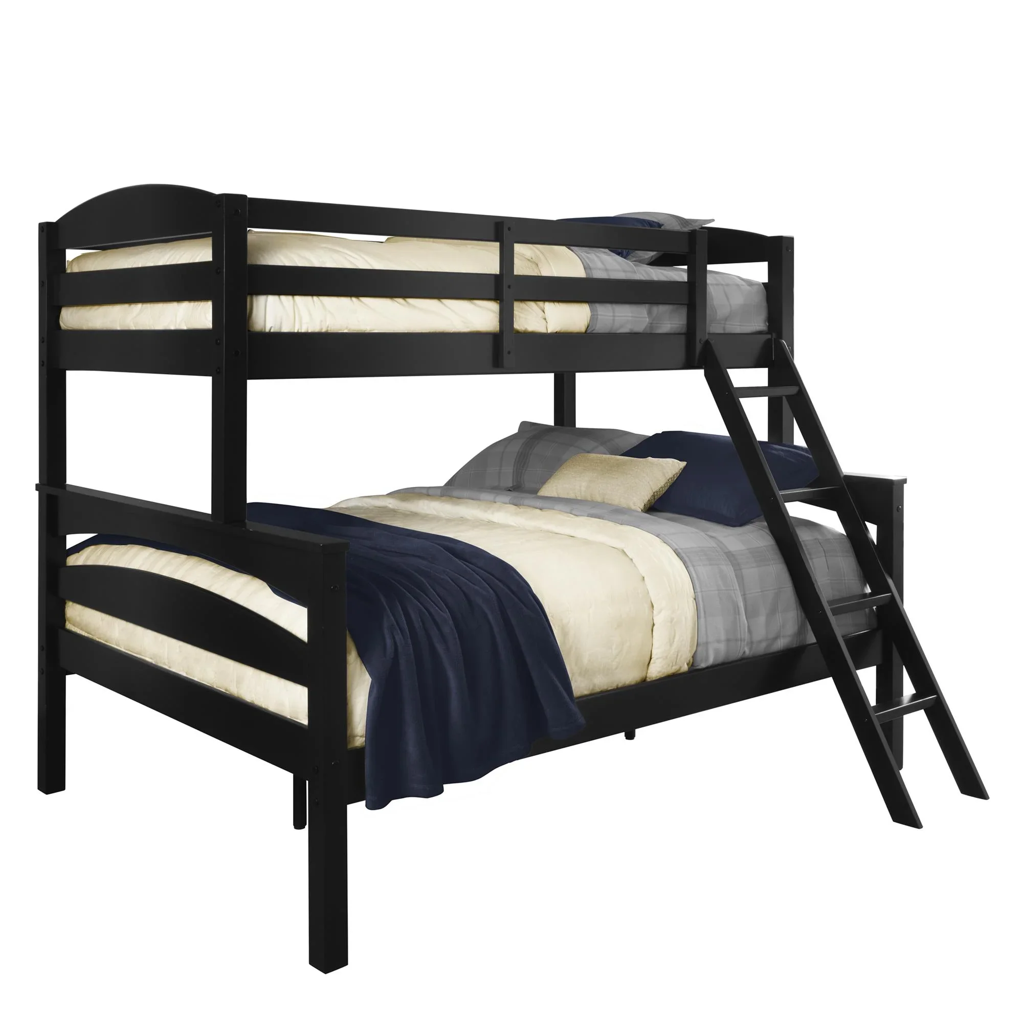 Better Homes & Gardens Leighton Kids' Convertible Twin-Over-Full Bunk Bed, Gray