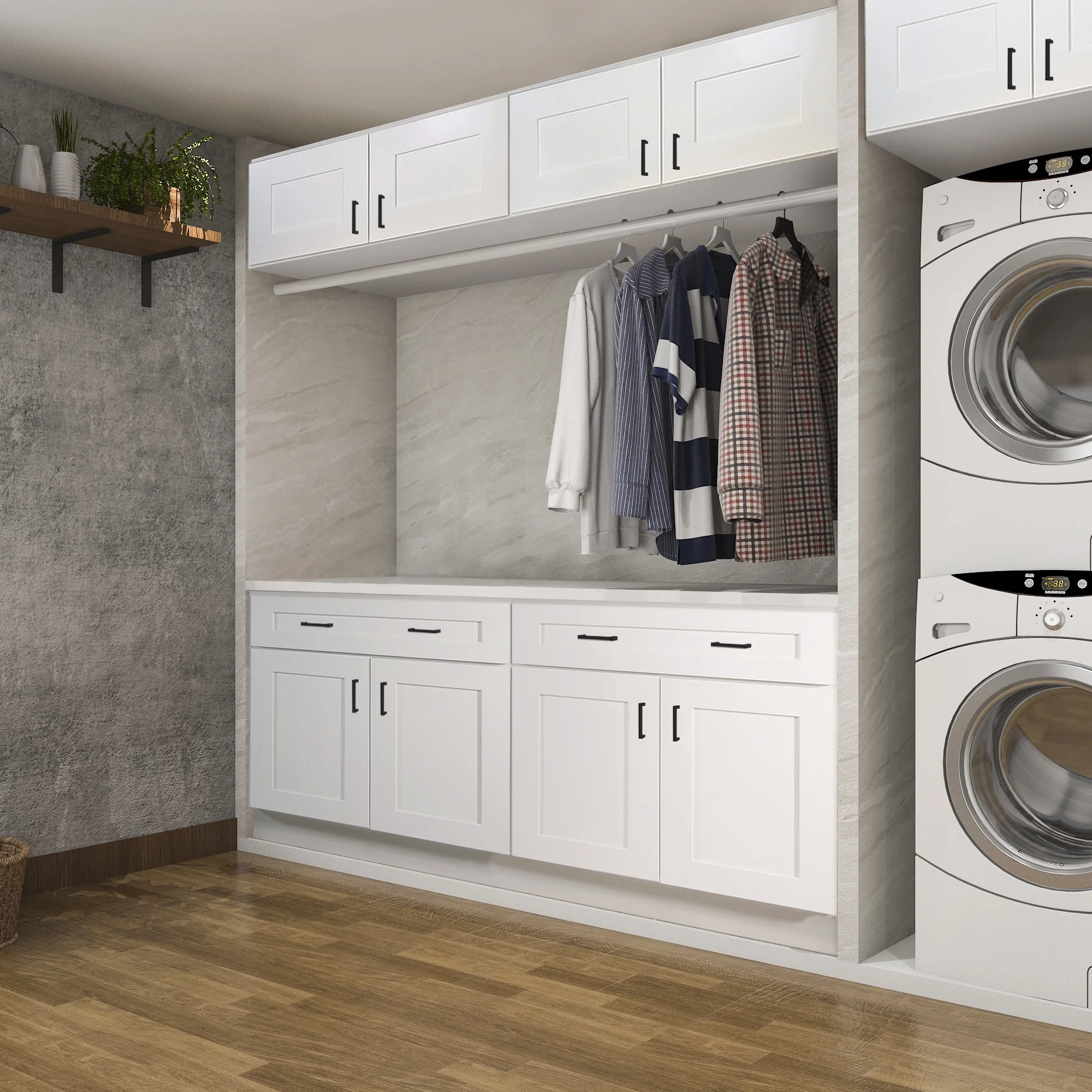 Design House 543272 Brookings (Ready - to - Assemble) Shaker Style Bridge Wall Kitchen Cabinet 33x12x12, White
