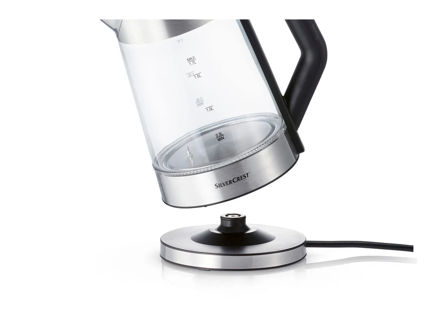SILVERCREST KITCHEN TOOLS Bouilloire en verre, 1,7 L