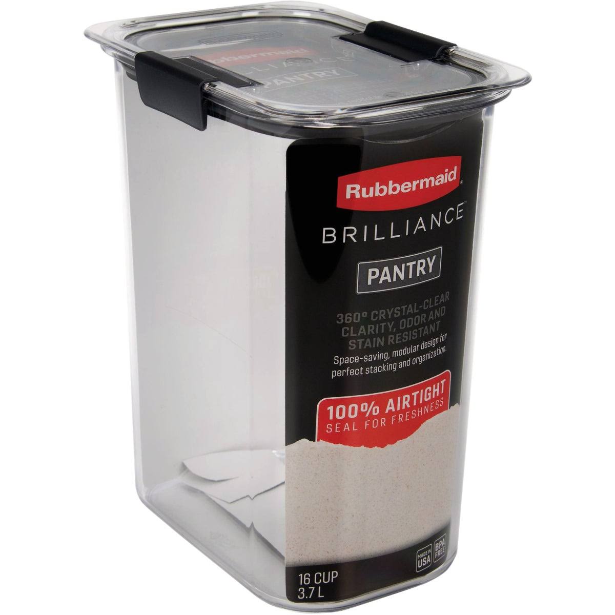 Rubbermaid Brilliance Container, Pantry Organization